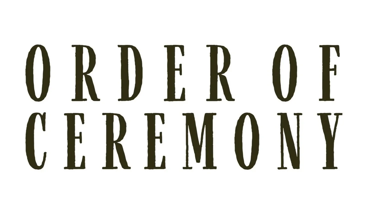 order of ceremony