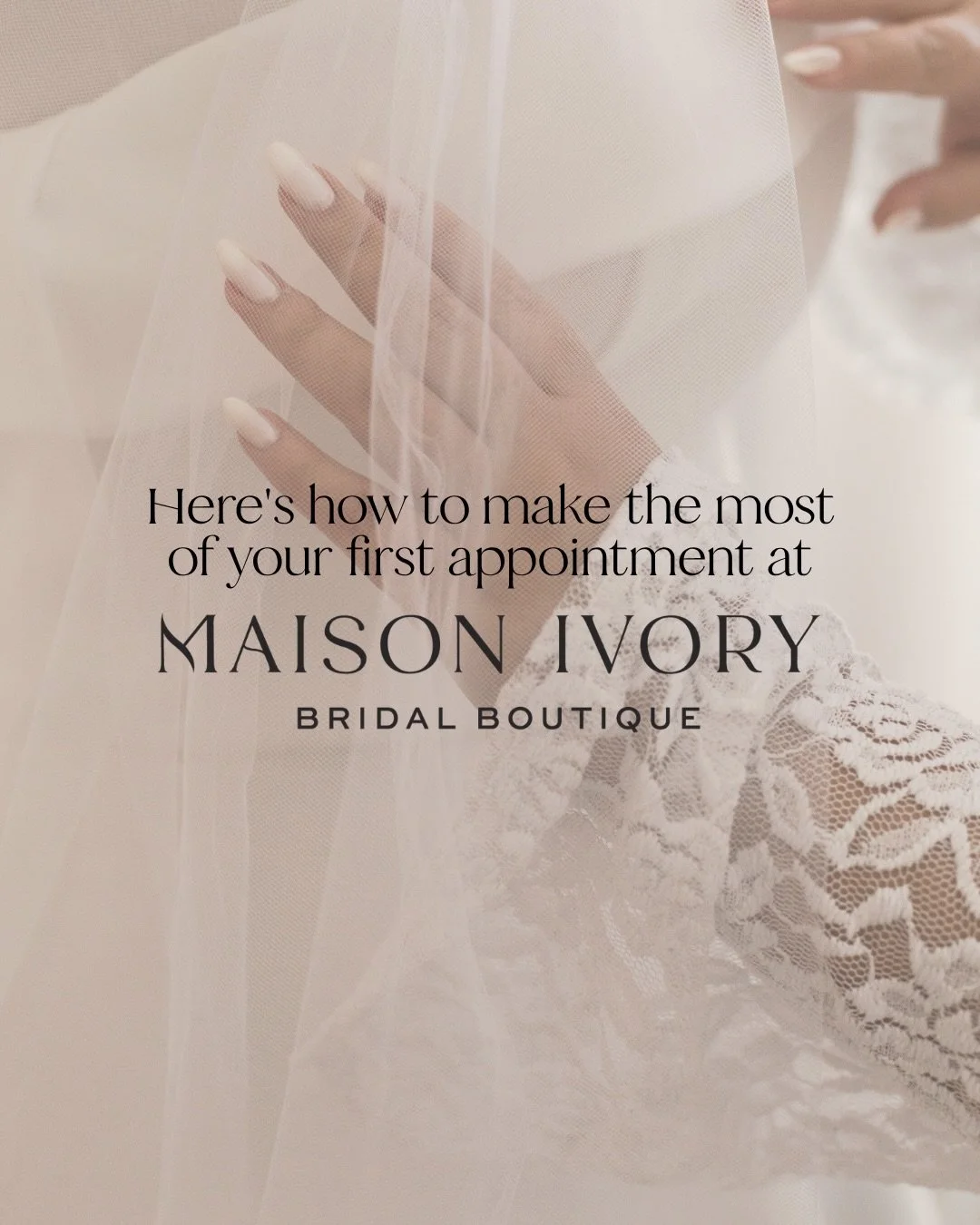 Your first appointment should feel exciting, personal, and completely centred around you. A little prep goes a long way.

Come with a few gowns or details that caught your eye &mdash; your stylist will use them as a starting point, though the dress y