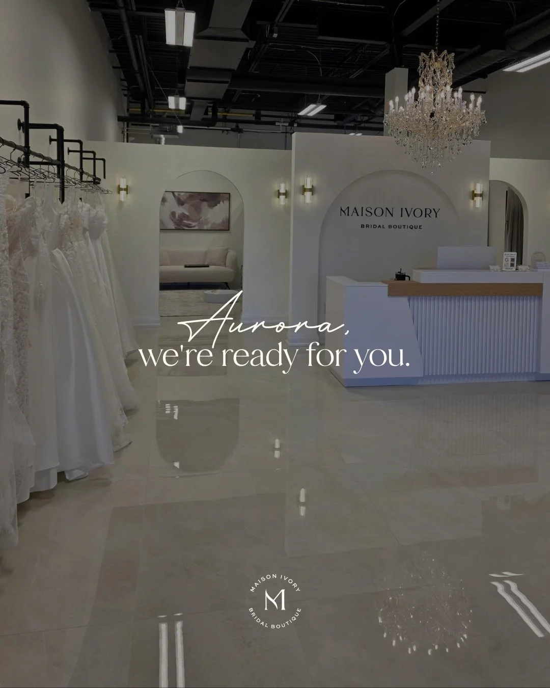 You&rsquo;re invited 🫶🏻

Come walk through the space, meet the people who&rsquo;ll be part of your story, and see the collection with zero pressure to decide anything. There&rsquo;s a ribbon cutting with Mayor Tom Mrakas and the Aurora Chamber of C