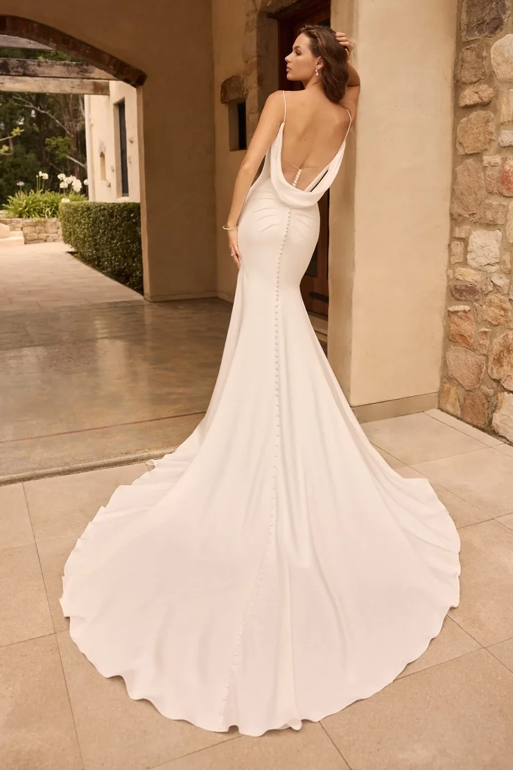 Modern Bride Dress with Low Cowl Back.webp