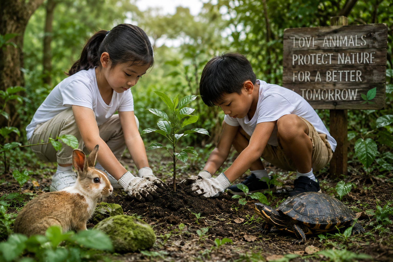 Gentle Stories that teach children to love animals and protect nature.