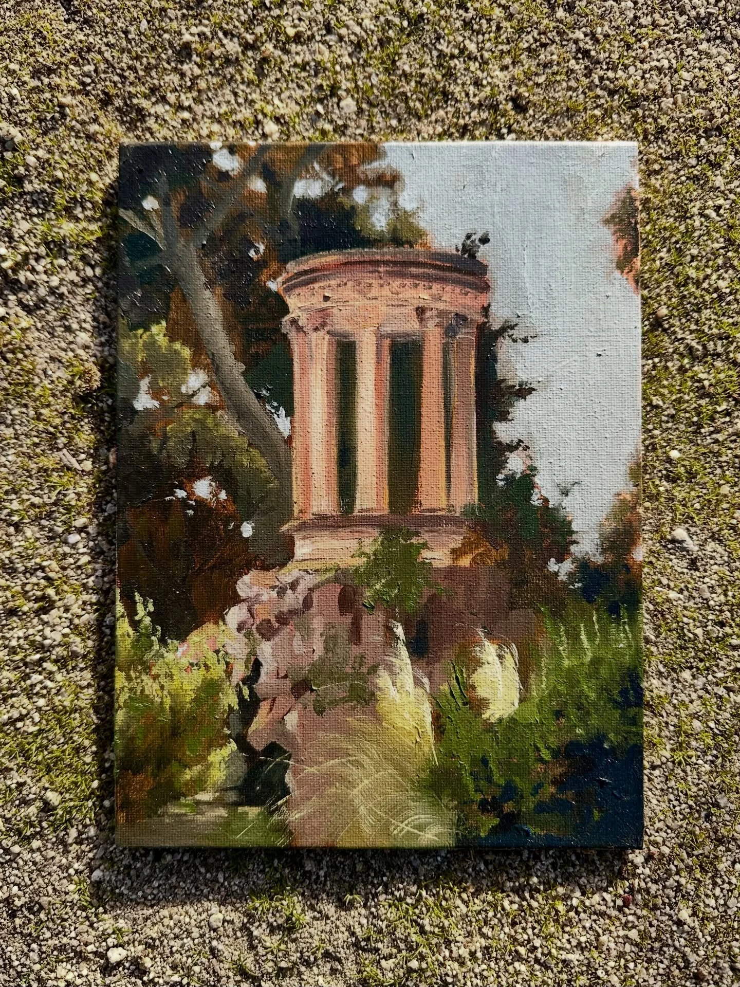🕊️

Reference picture by @_la_kari_ 💕

#oiloncanvas #landscapestudy