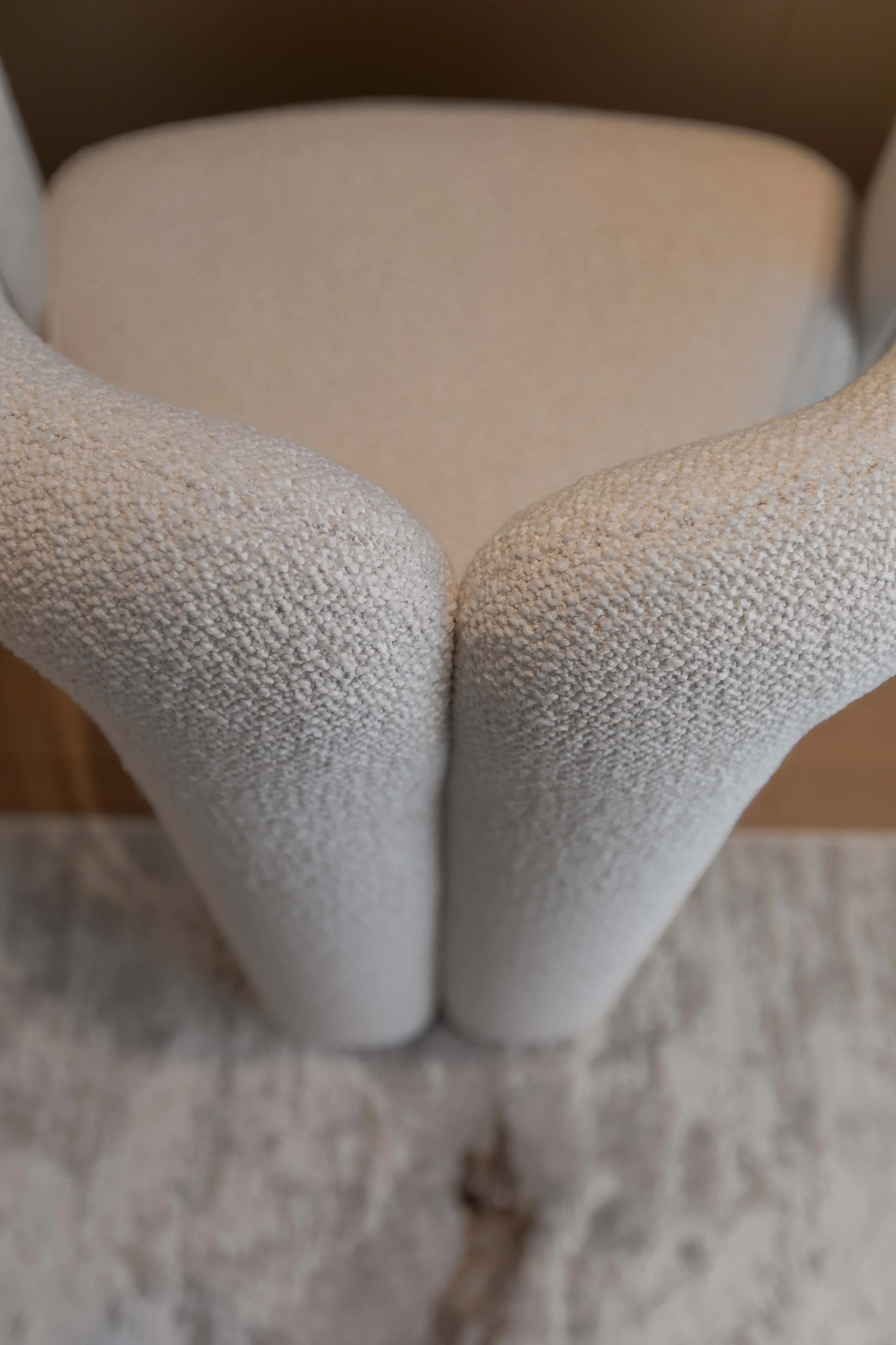 Soft white seat
