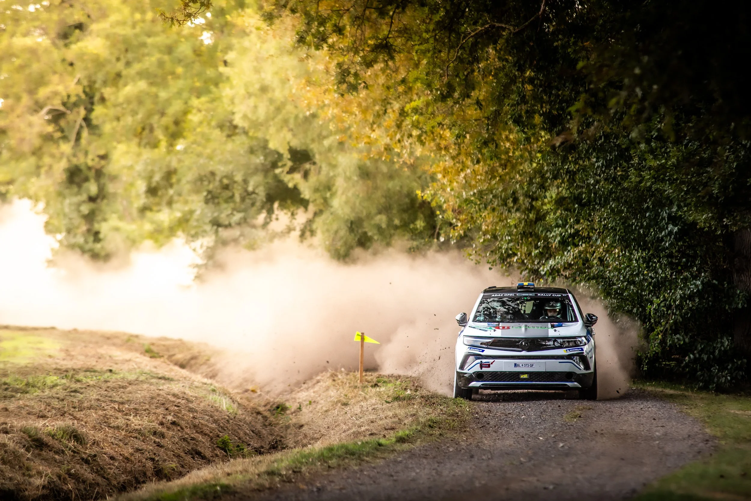 Tredje raka juniorpallen för Dante Johansson i ADAC Opel GSE Rally Cup