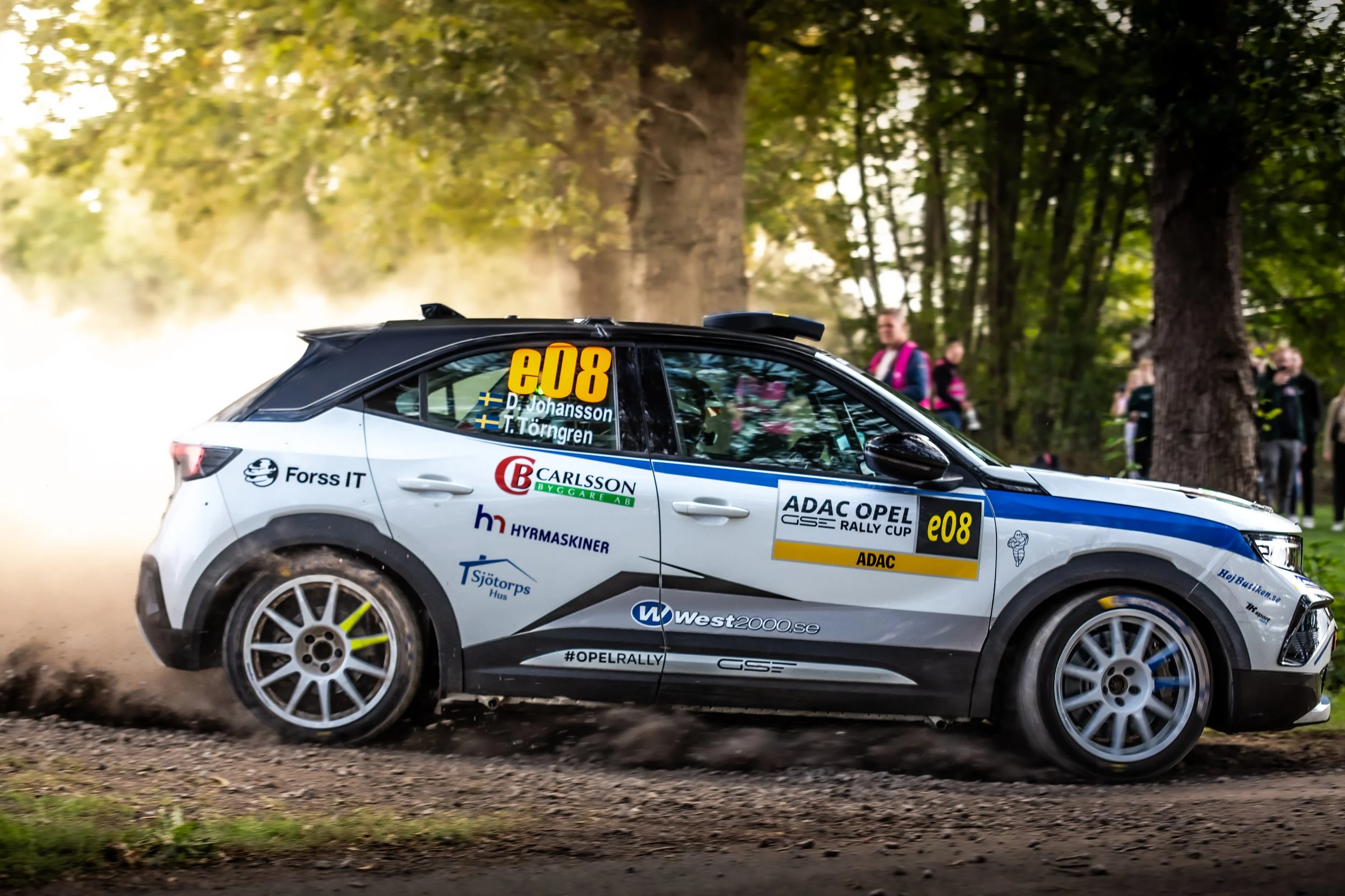 Dante Johansson laddad för klassiska Rallye Sanremo när ADAC Opel GSE Rally Cup gästar Italien