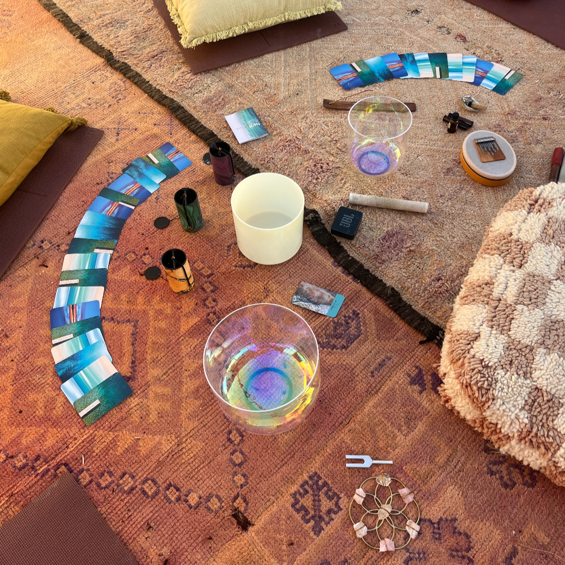 Sound Bath Session Taghazout, Morocco - crystal singing bowls