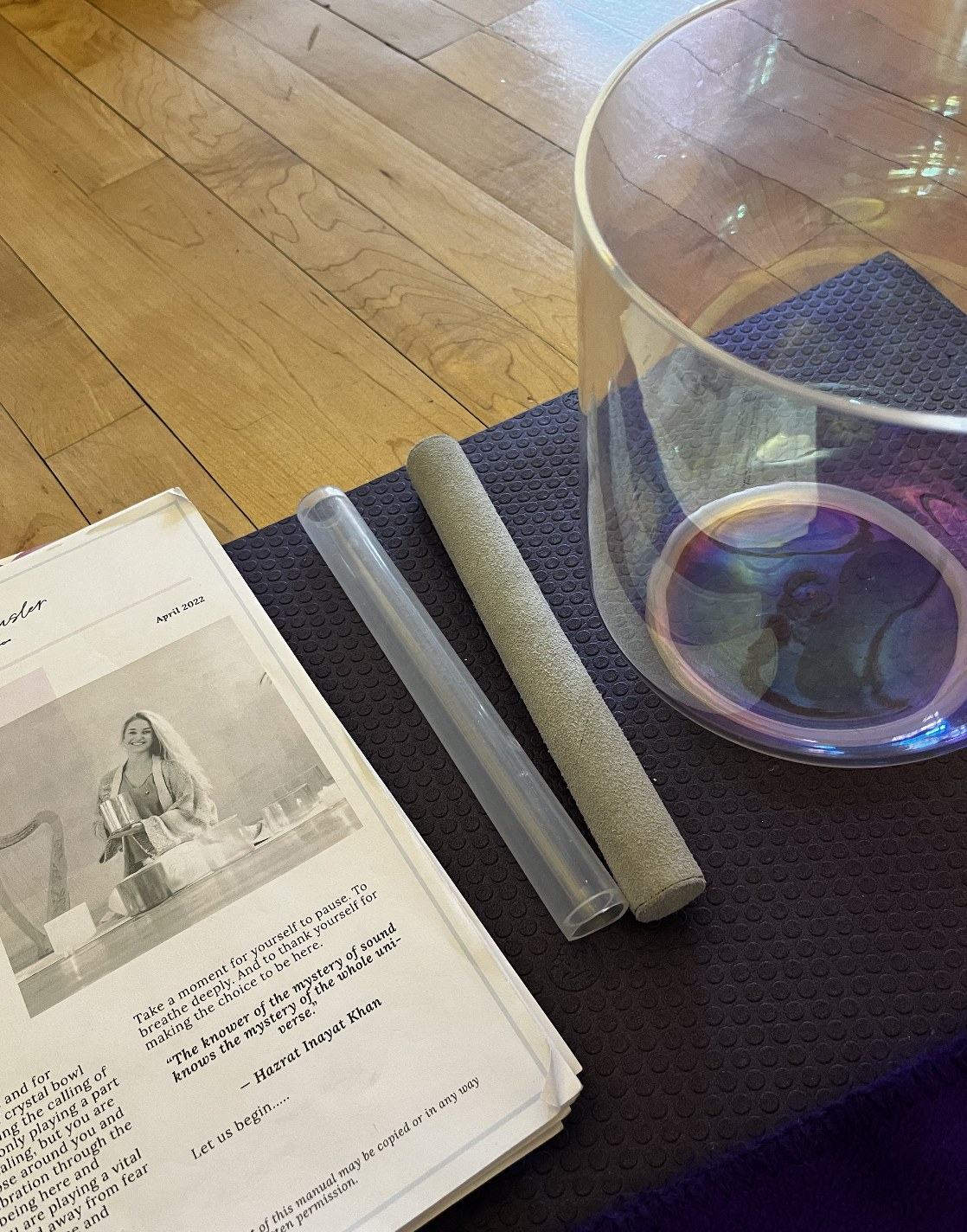 Sound healing training London - crystal singing bowls