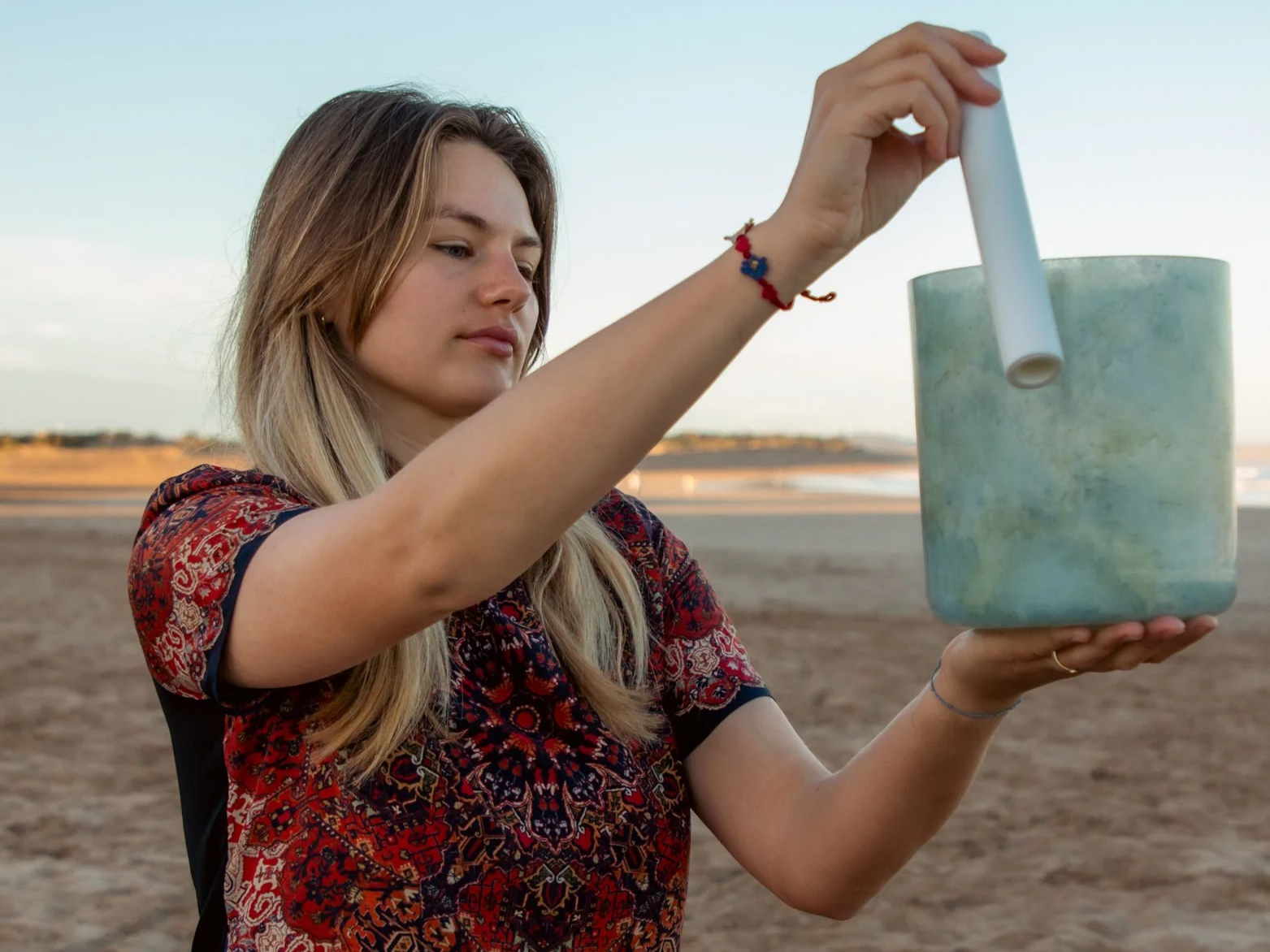 Sound Bath Session Essaouira, Morocco - crystal singing bowls - beach