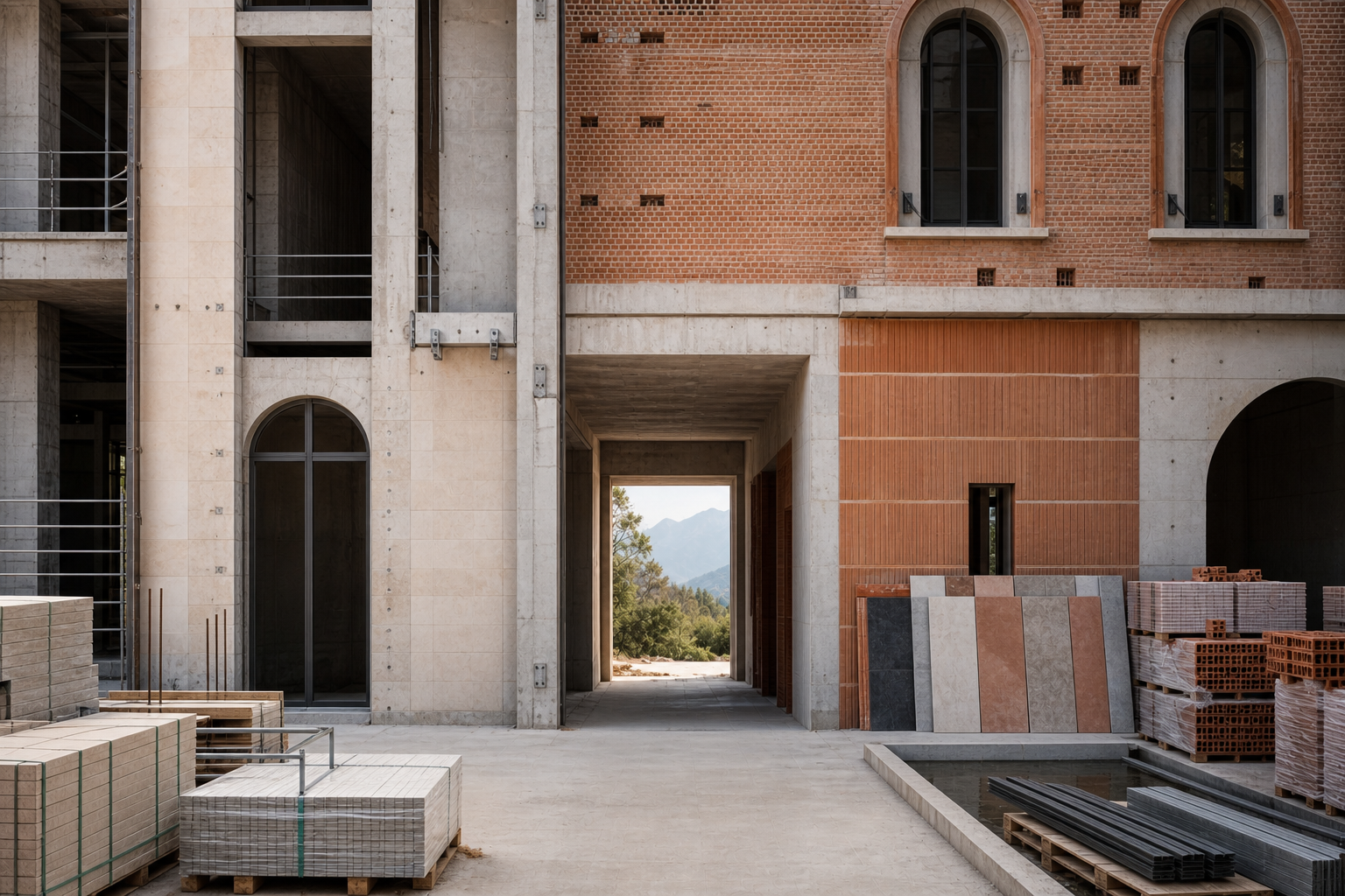 Stabilimento industriale nelle Alpi, rappresentativo delle aziende italiane che si sviluppano in Francia