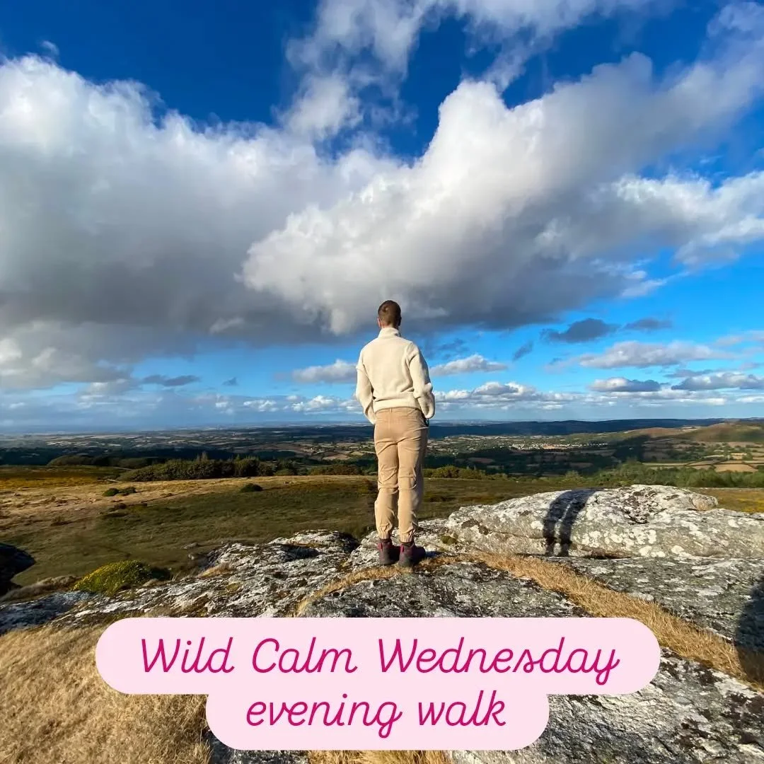 On our Wild Calm Wednesday evening walk yesterday we took in the view at Kestor Rock, climbed through through the Tolmen Stone at the North Teign River and watched the sunset with a cup of tea at Scorhill Stone Circle. 

Pretty special for a Wednesda
