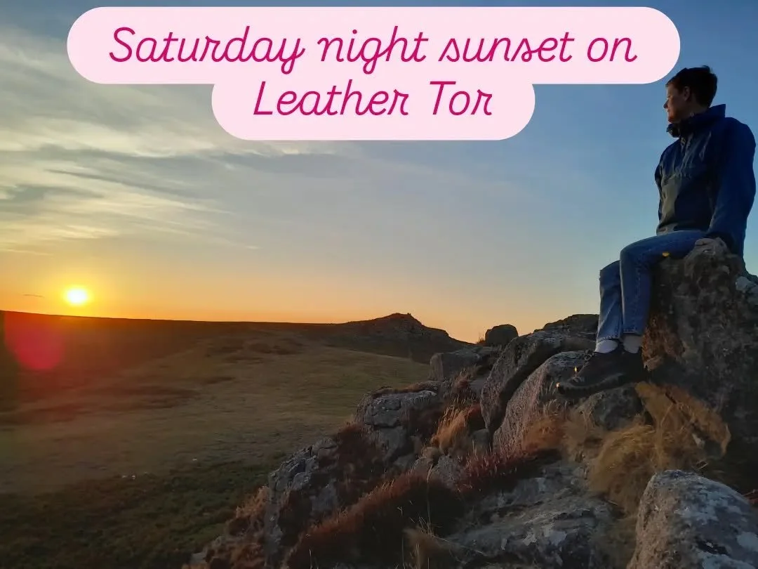 My partner and I had a rare 24 hours without our children, so of course we headed to Dartmoor 😍 

We took dinner with us and watched the sunset from Leather Tor. The next morning we dipped in Warhorse Pool, walked to Drizzlecombe stone row - one of 