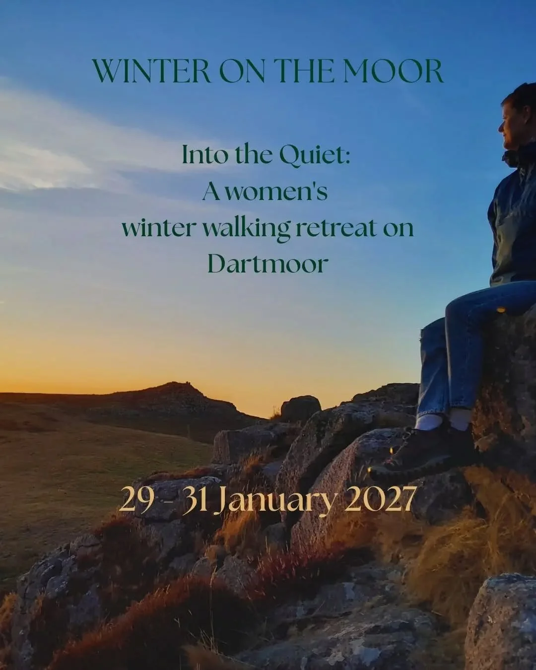 WINTER ON THE MOOR
Into the Quiet: A women's winter retreat on Dartmoor

I'm thrilled to announce the first Wild Calm Dartmoor winter retreat in January.

I'm looking for a small group of women who would enjoy getting away for a winter weekend &mdash