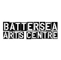 "Battersea Arts Centre" logo with white text on black squares.