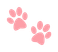 Two pink hearts on a white background.