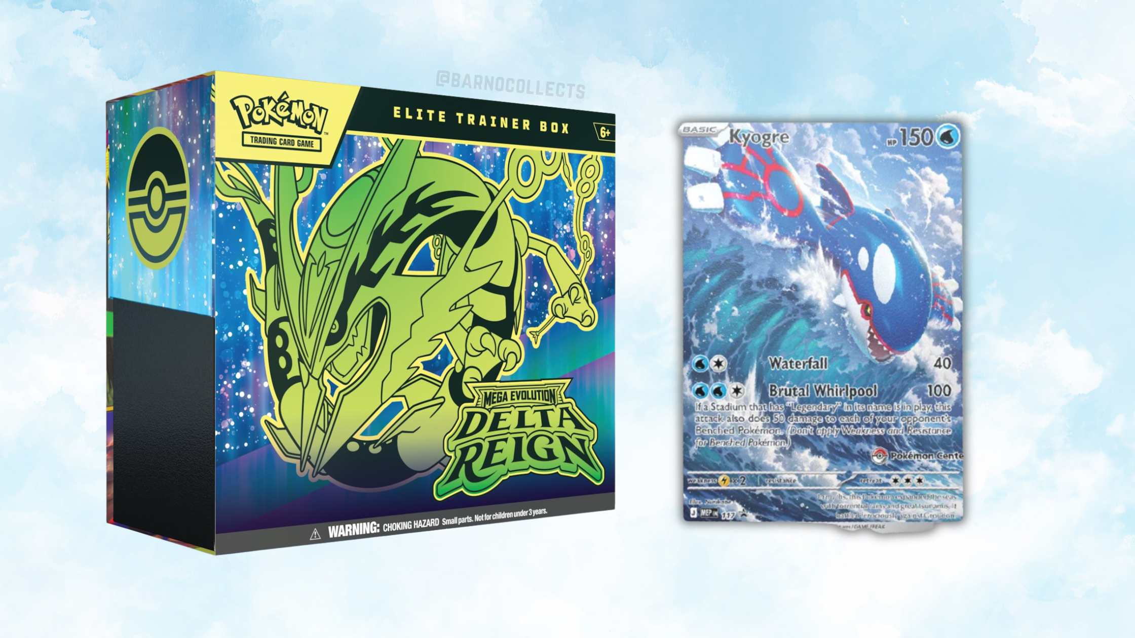 pokemon delta reign etb and kyogre promo card