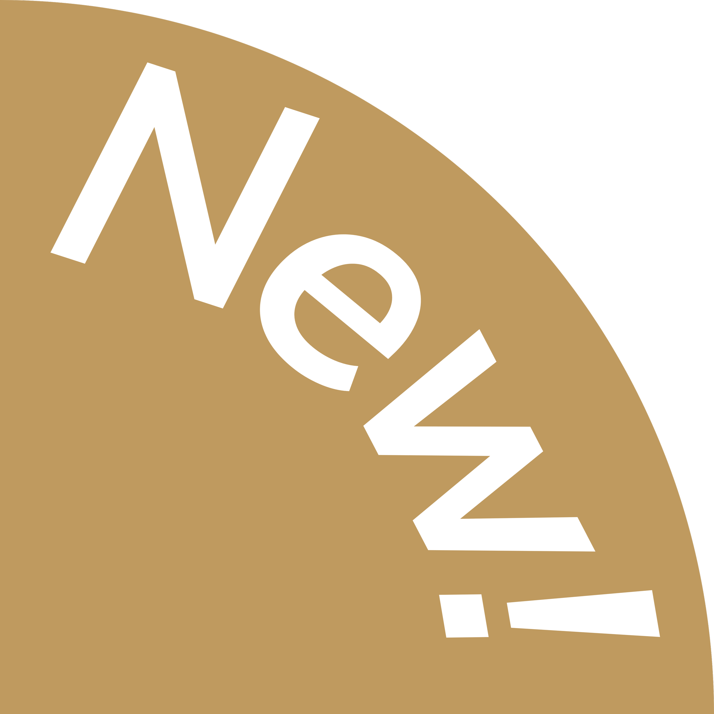 Close-up of a paper with bold white text that reads 'New Year' on a gold background.