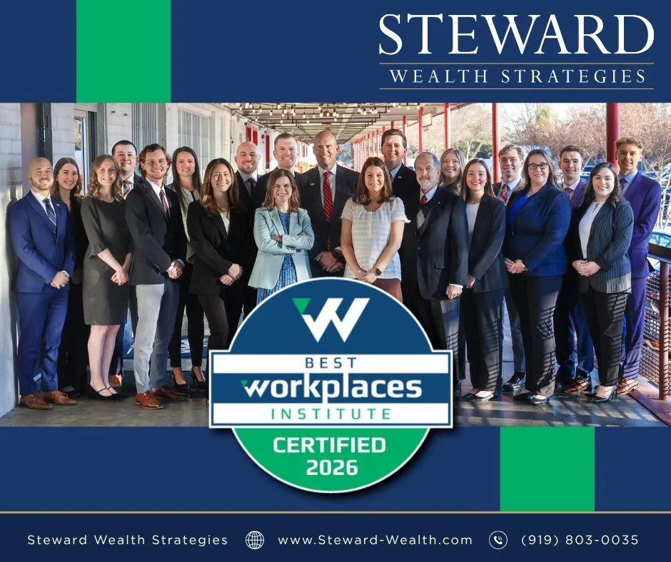🏆 We're honored to share that Steward Wealth Strategies has been recognized as a 2026 Certified Best Workplace by Best Christian Workplaces Institute.

This recognition reflects the faith, intentionality, and servant-hearted culture our team strives