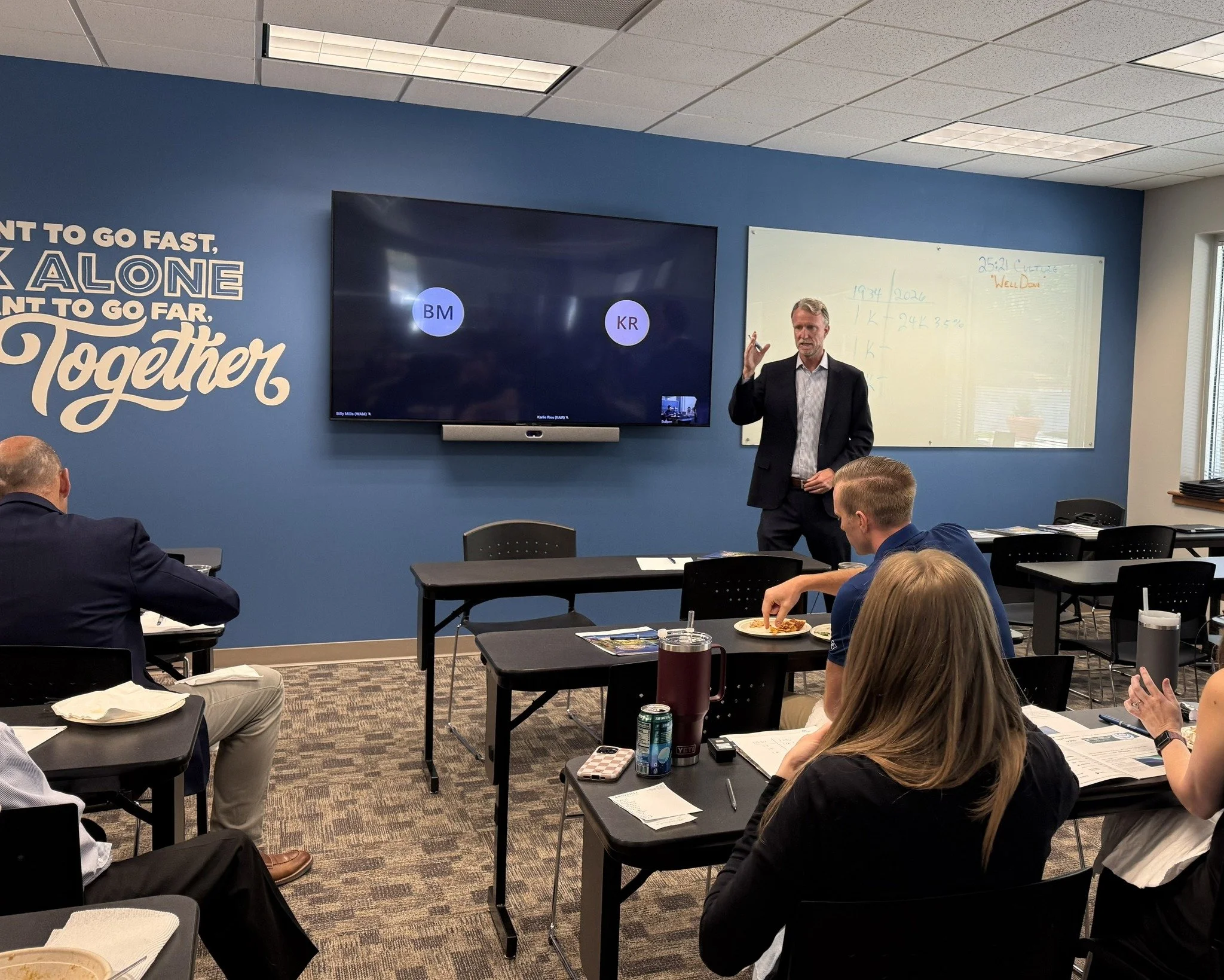 Continuous learning is an important part of how we serve our clients well. Our team recently gathered for a lunch and learn with Dan Jess and Billy Mills (joining virtually) from Capital Group to gain insights and deepen our knowledge.

We are gratef
