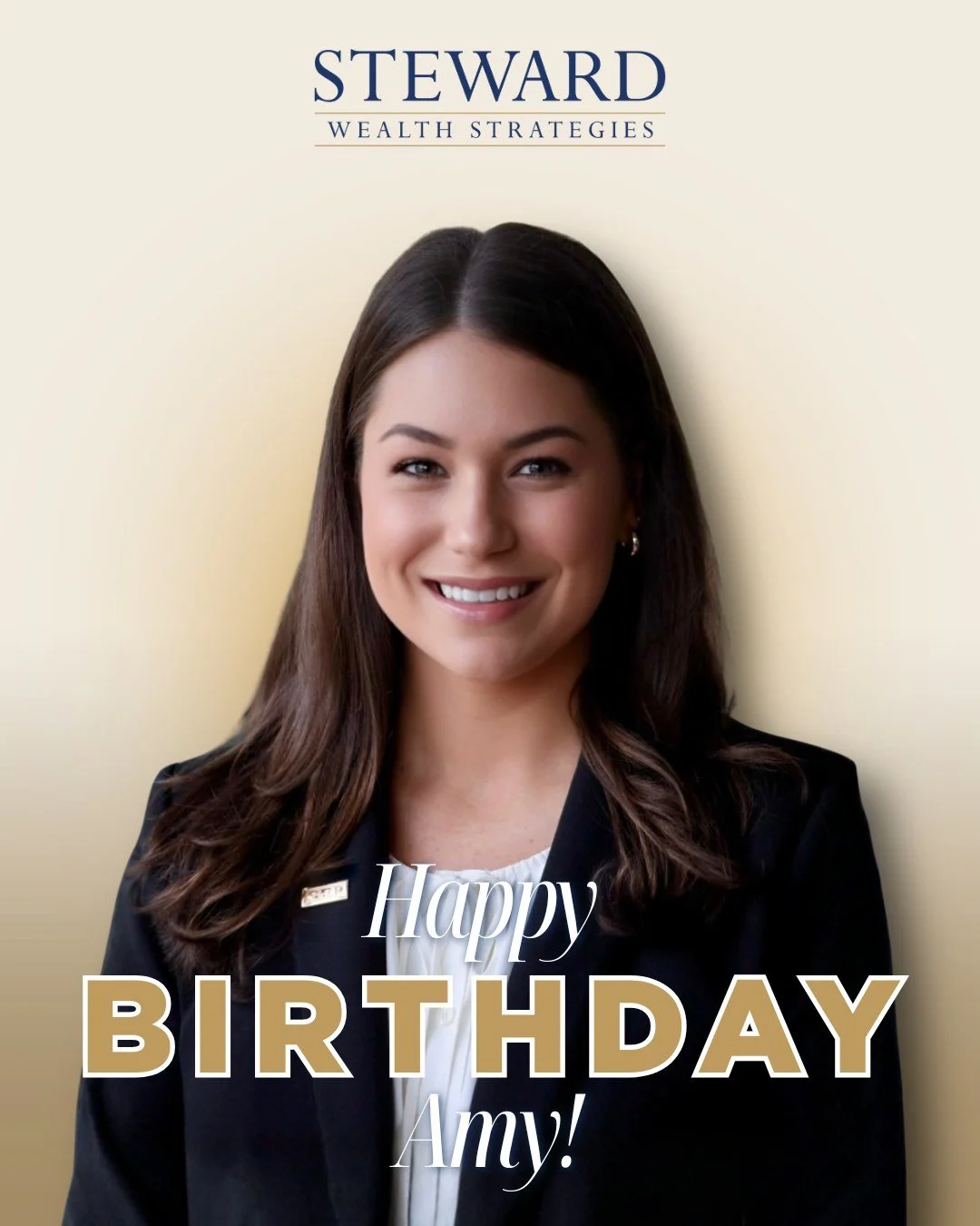 Happy Birthday to our Vice President, Amy Welborn! 🎉 We&rsquo;re grateful for her leadership and all she brings to the Steward Wealth Strategies team. Wishing Amy a wonderful birthday and a blessed year ahead!