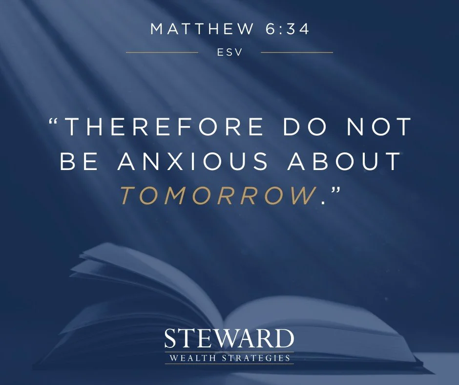 Planning for the future is important, but so is being present in the life God has given us today. Matthew 6:34 reminds us to trust God with what we cannot control and prepare for what&rsquo;s ahead without carrying the worry of tomorrow. 🤍
