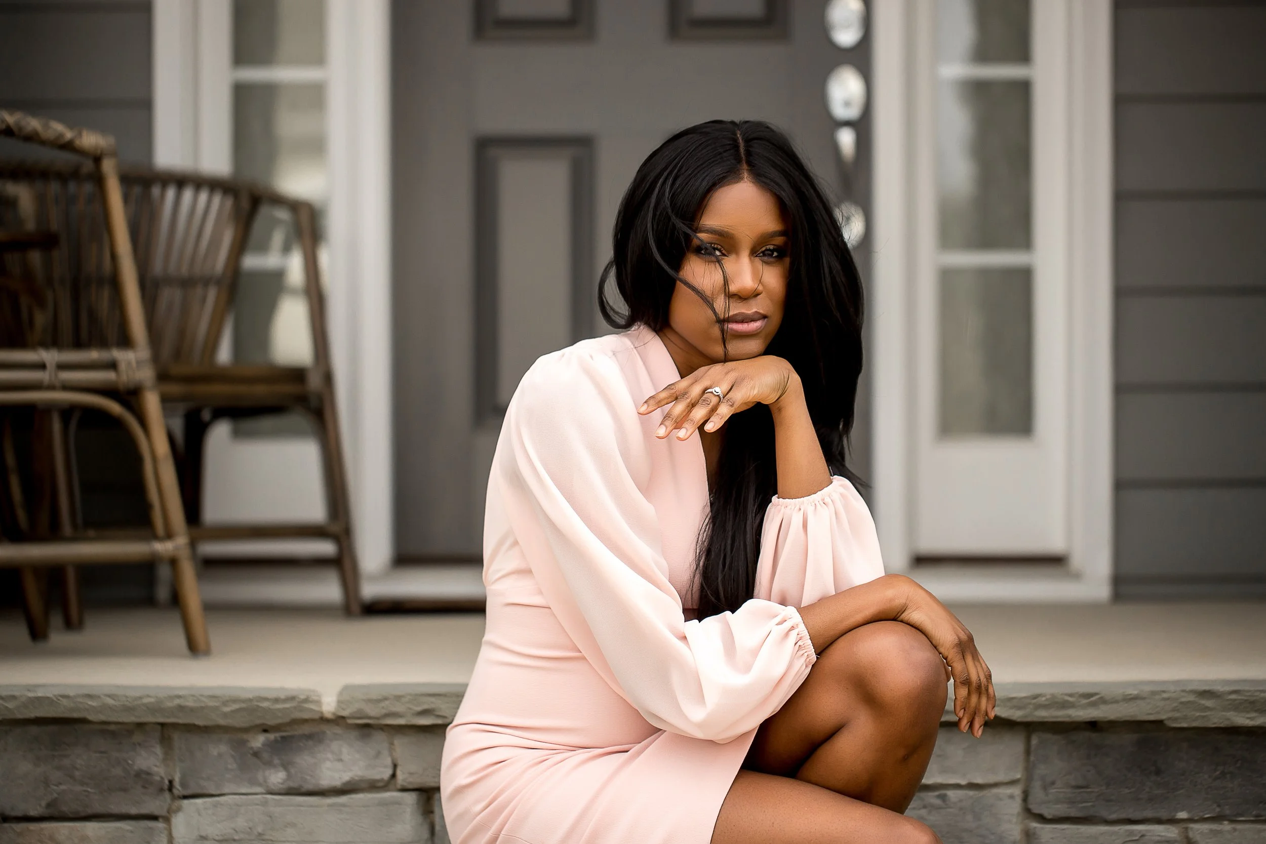charlotte north carolina headshot photographer at home portrait branding session