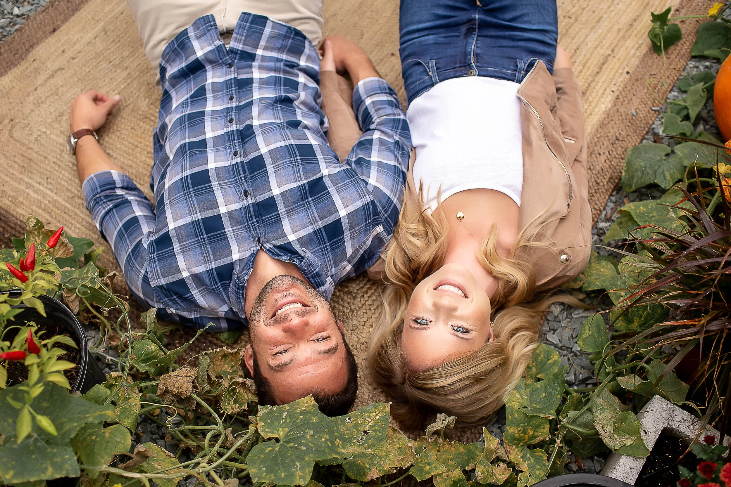 charlotte north carolina wedding photographer greenhouse engagement session