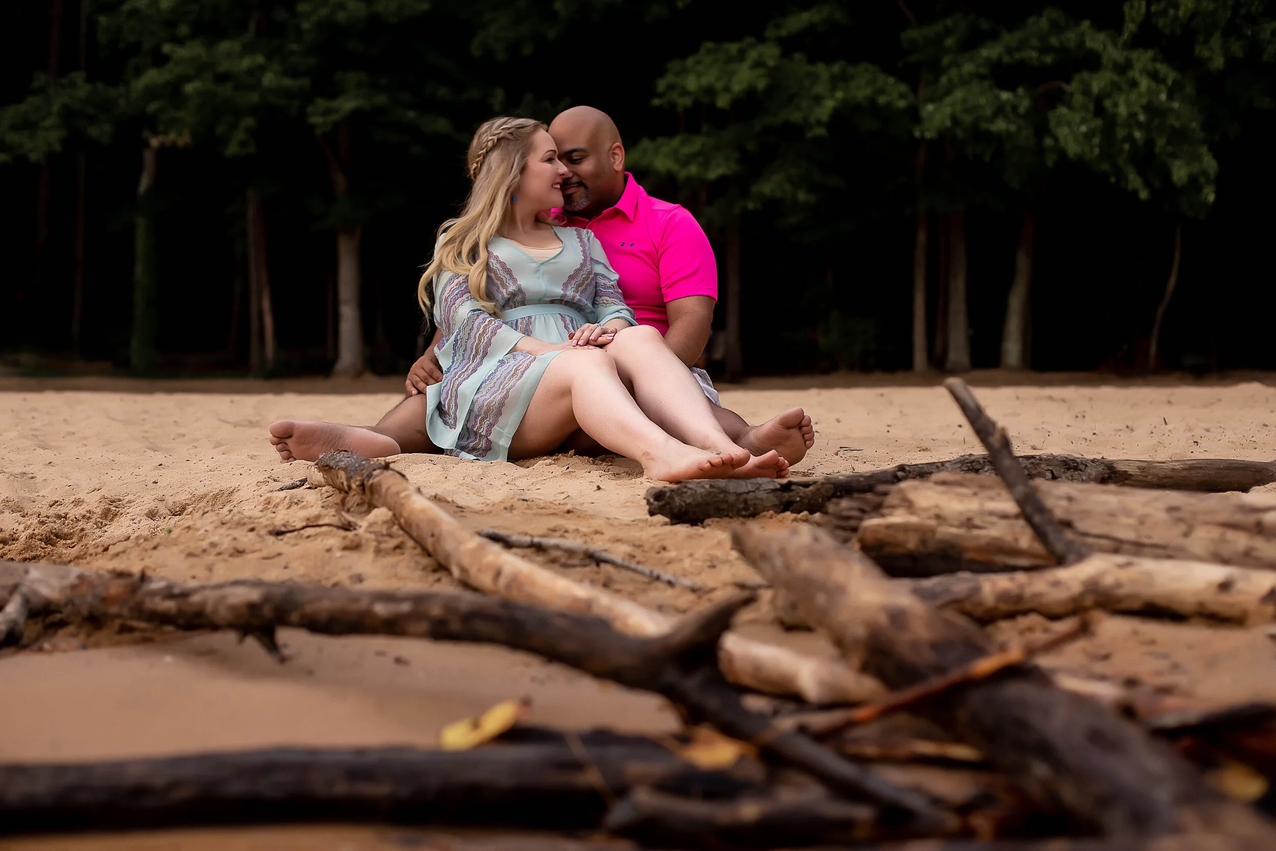 charlotte north carolina wedding engagement photographer jetton park lake norman