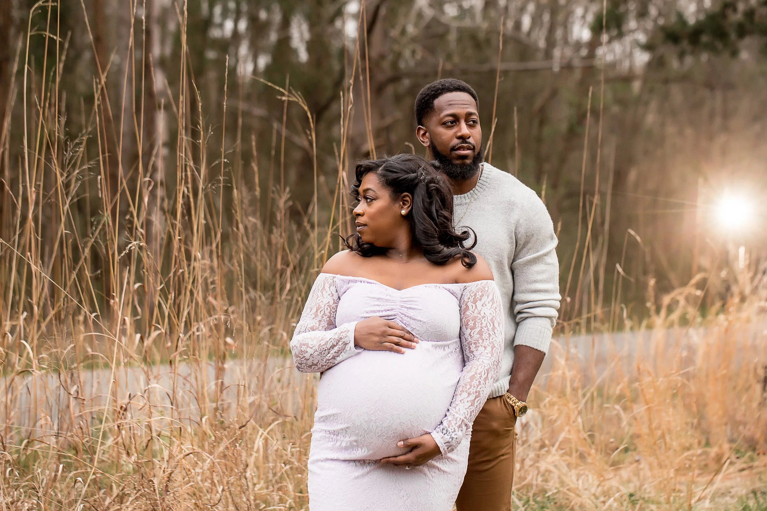 charlotte north carolina maternity photographer african american latta plantation huntersville
