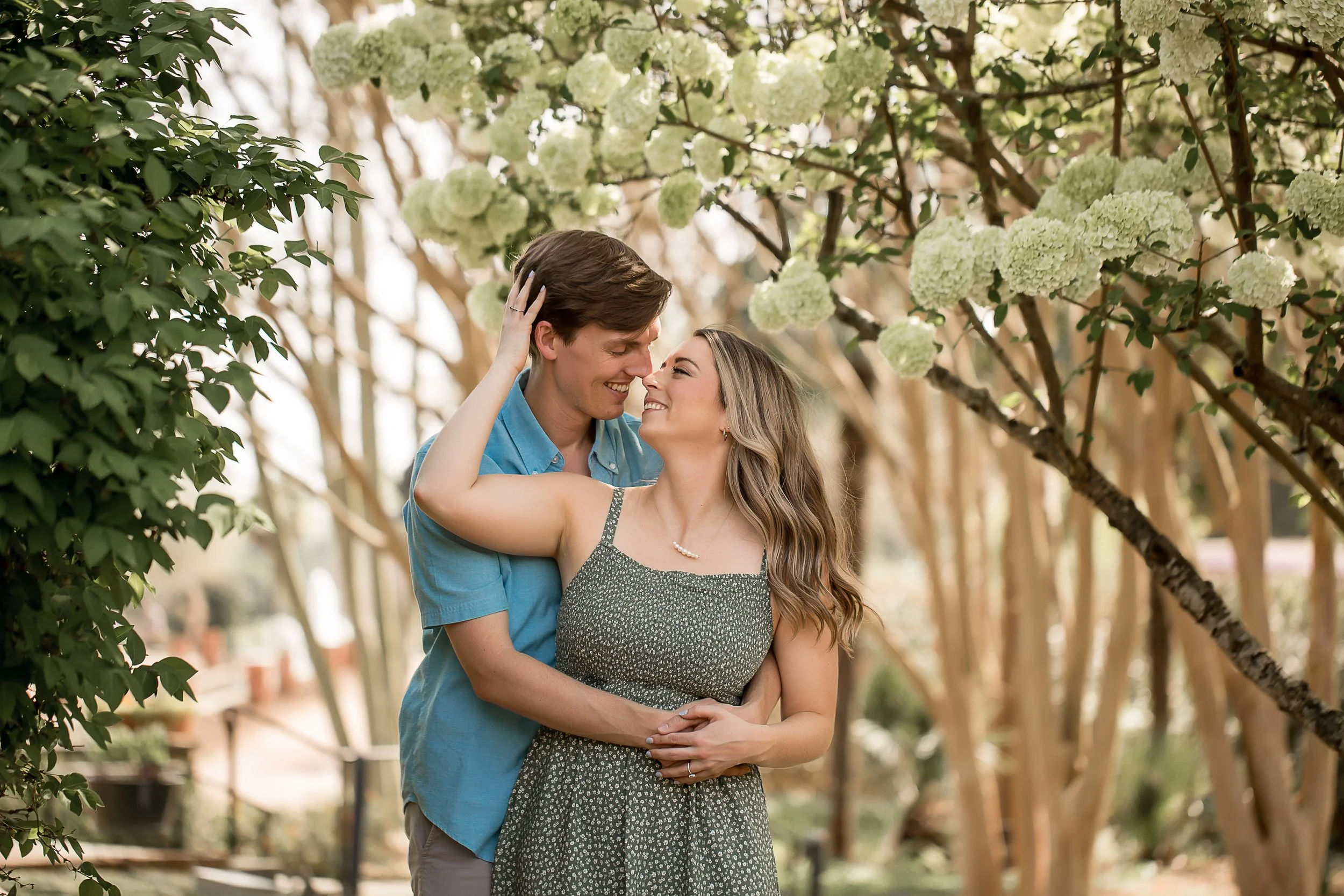 charlotte north carolina wedding photographer surprise proposal engagement daniel stowe botanical garden