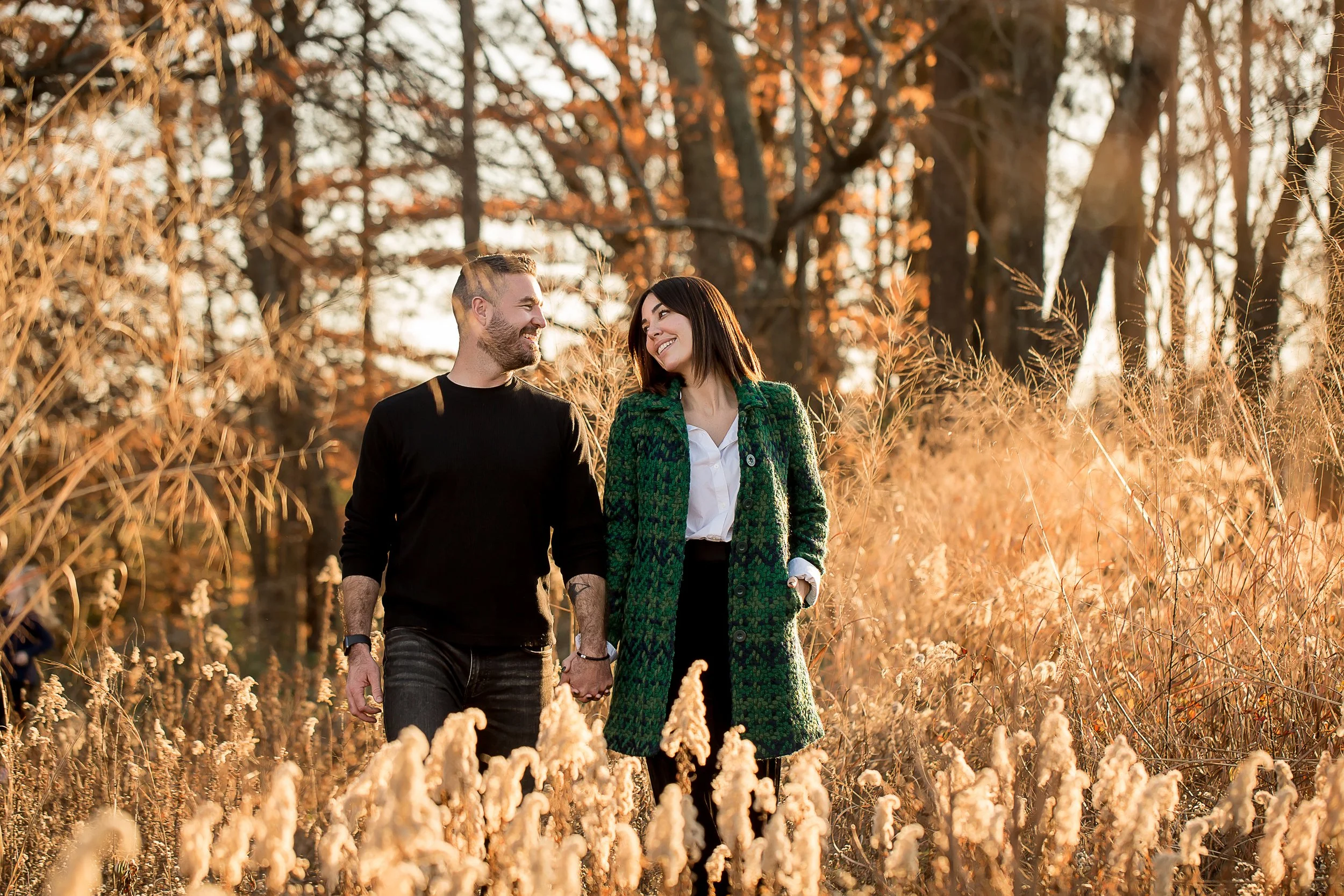 charlotte north carolina wedding portrait photographer couples photos clarks creek nature preserve