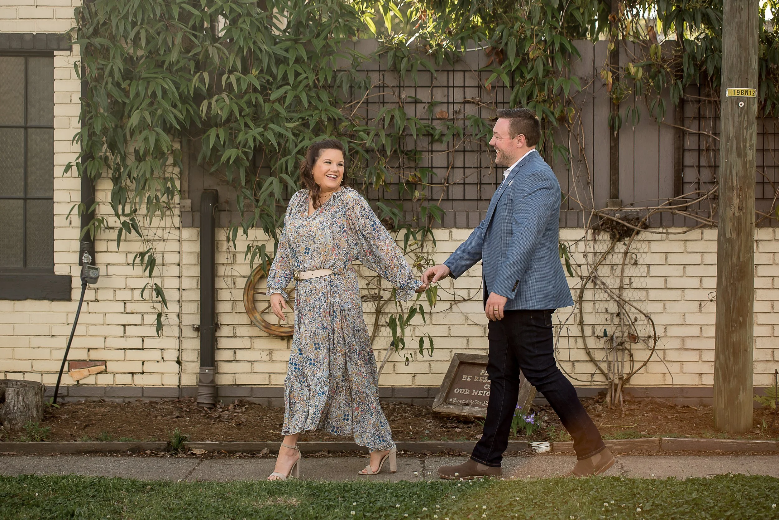 charlotte north carolina photographer engagement session plaza midwood workmans friend