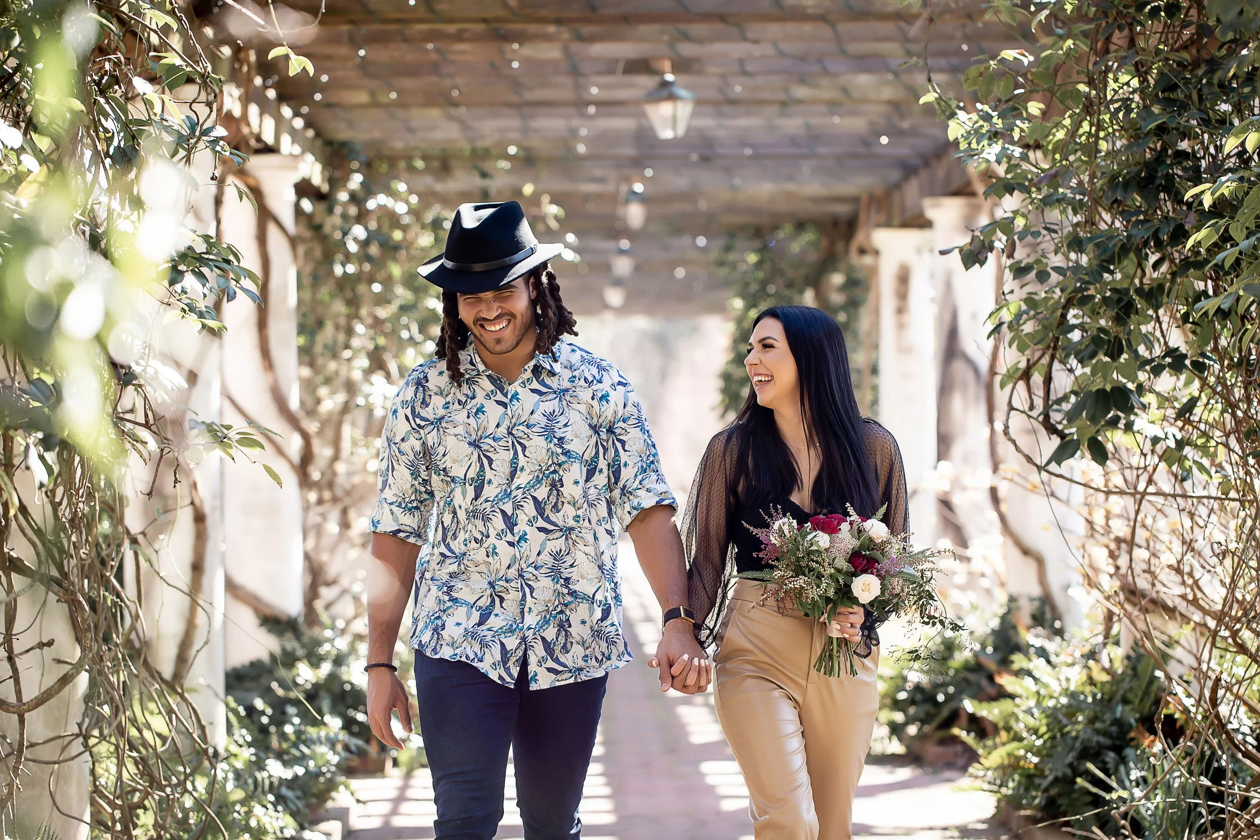 charlotte wedding photographer engagement session daniel stowe botanical garden