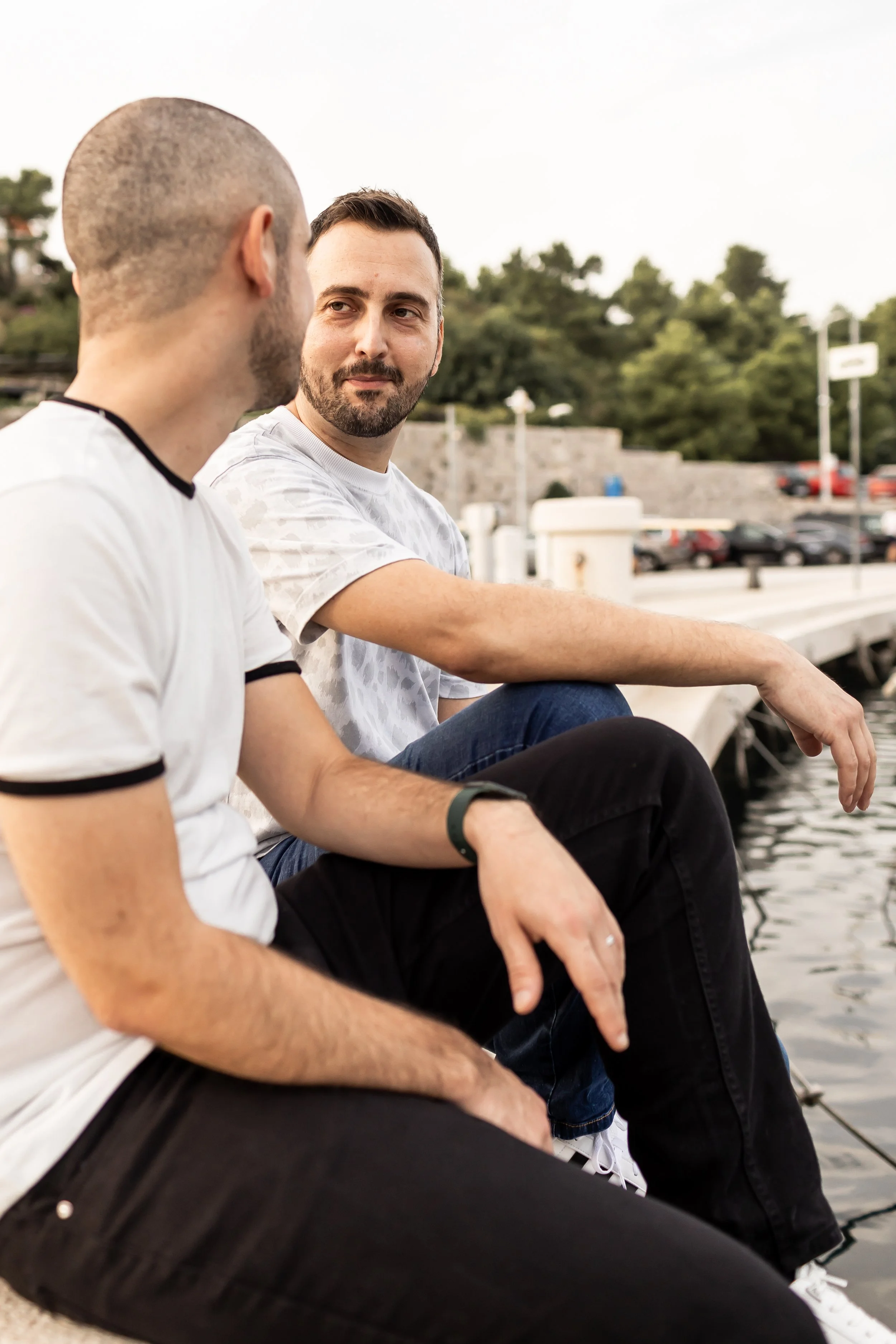 LGBT couple engagement cavtat croatia