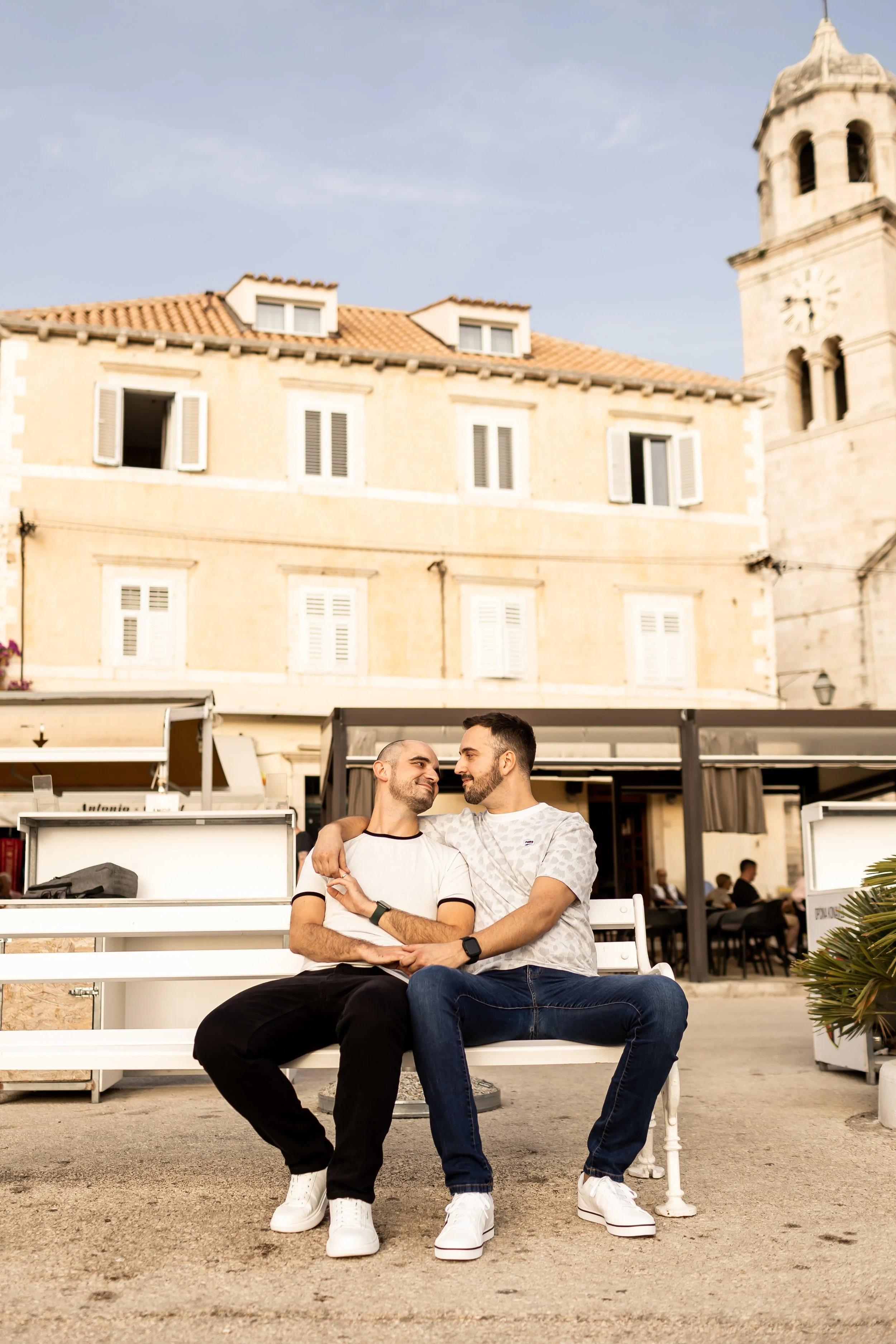 LGBT couple engagement cavtat croatia