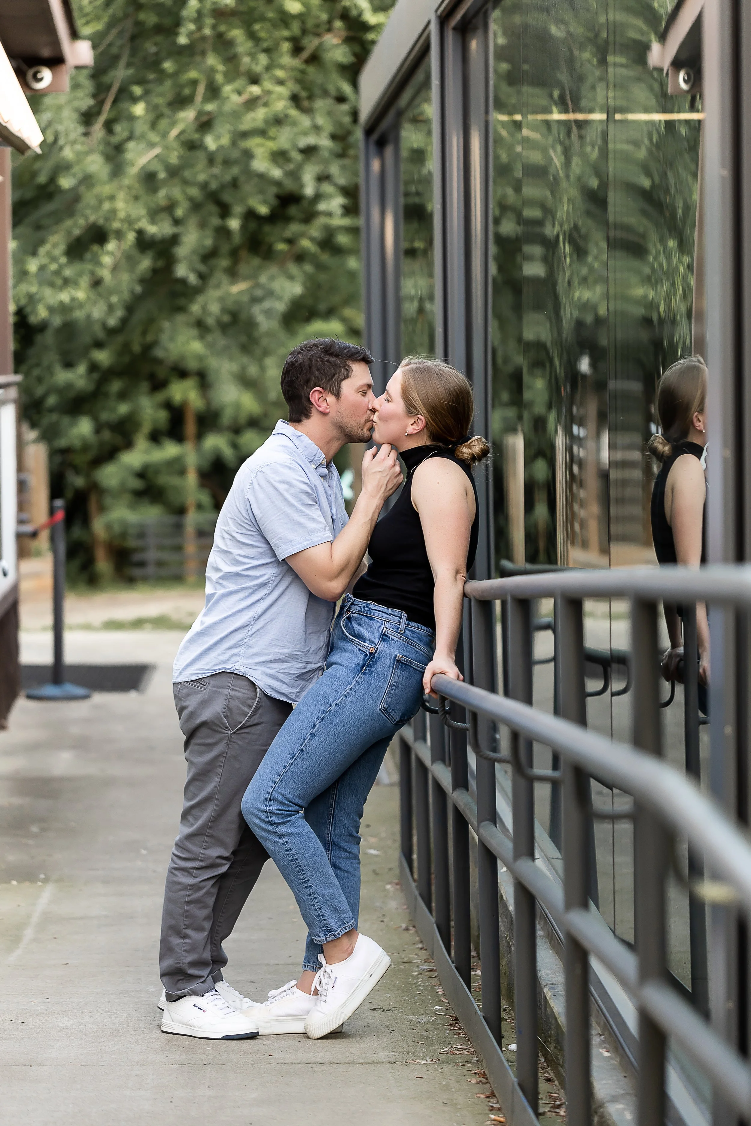 dirty dancing style pose engagement photos charlotte nc