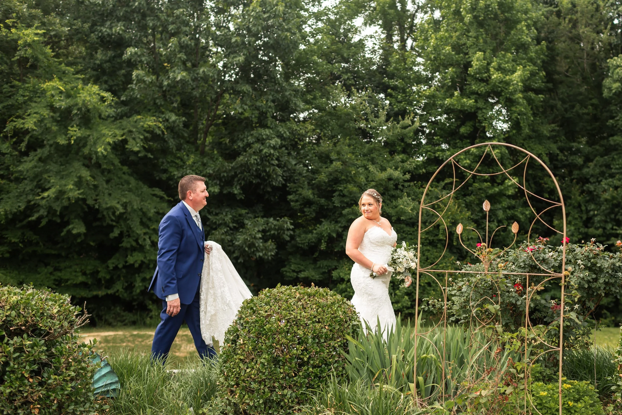 bride and groom portrait