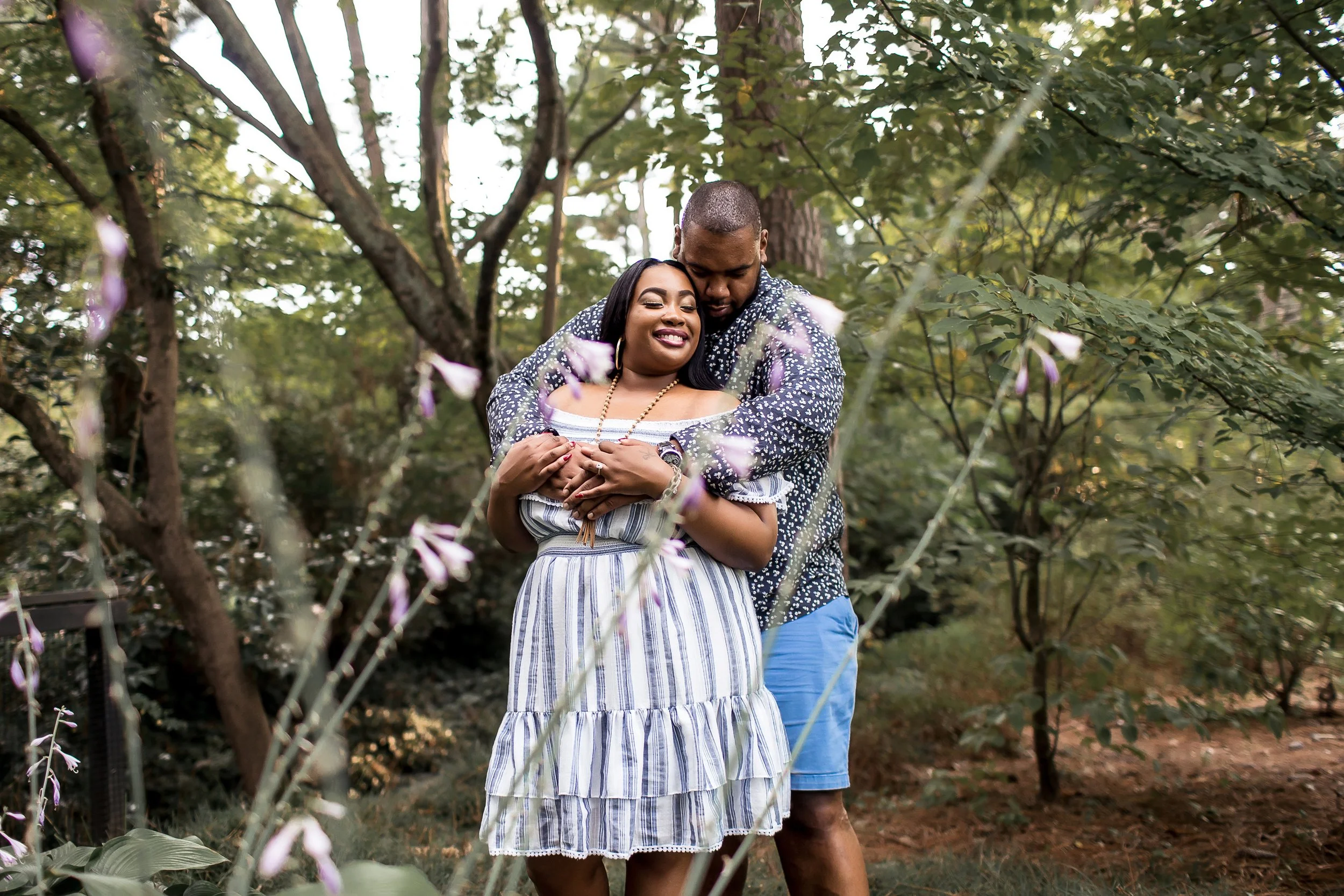charlotte engagement photographer spring session black couple