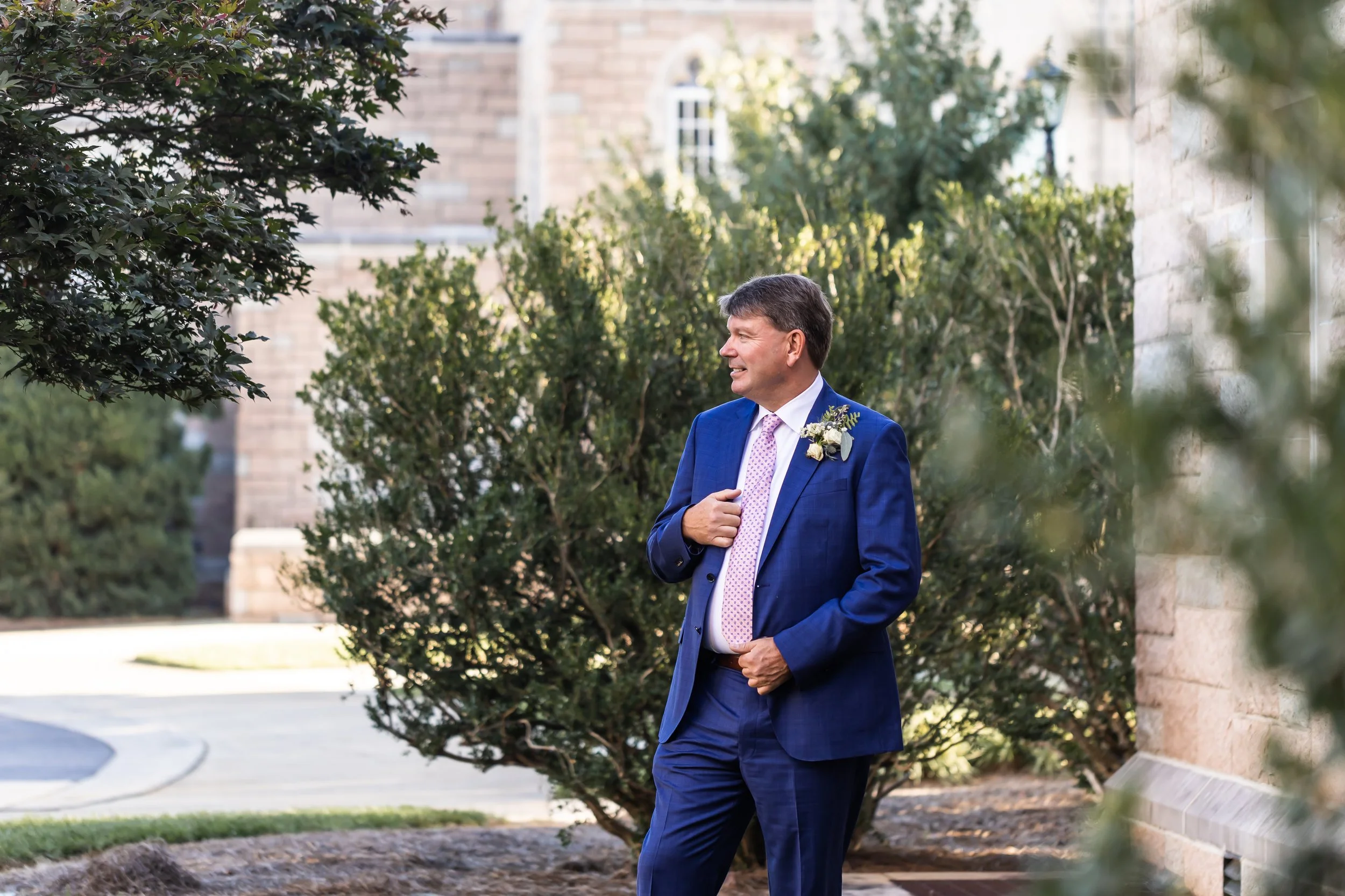 mature groom second wedding navy blue suit charlotte nc