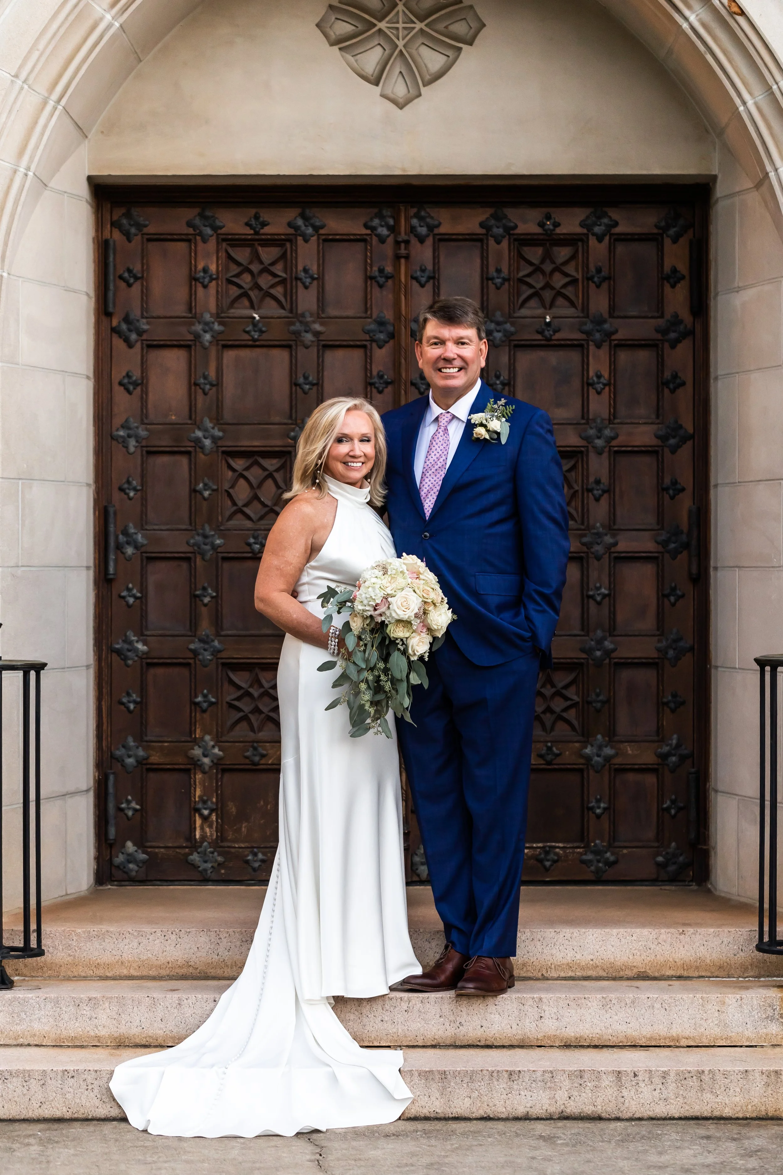 mature bride and groom charlotte nc second wedding