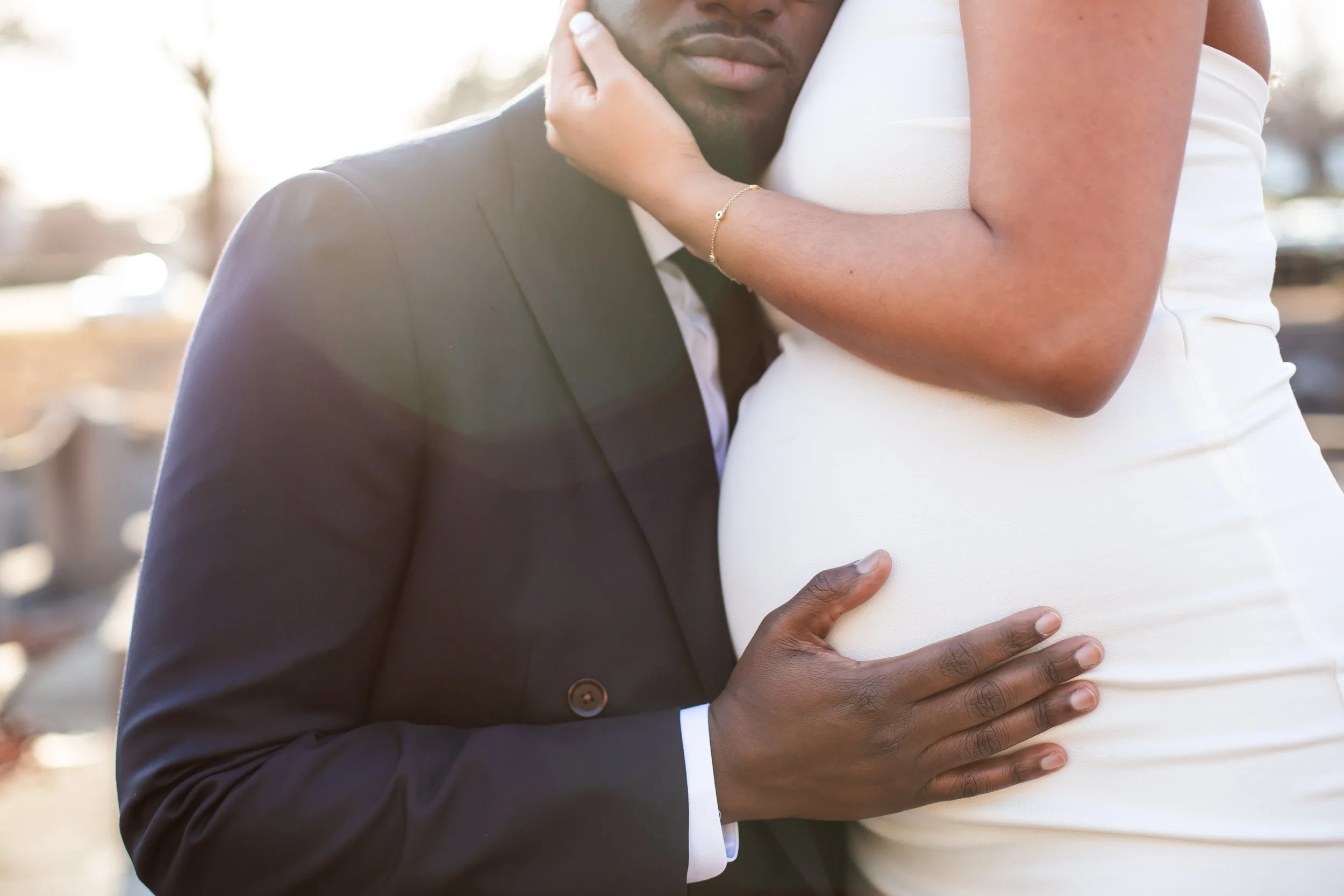 black couple maternity wedding photo charlotte nc photographer