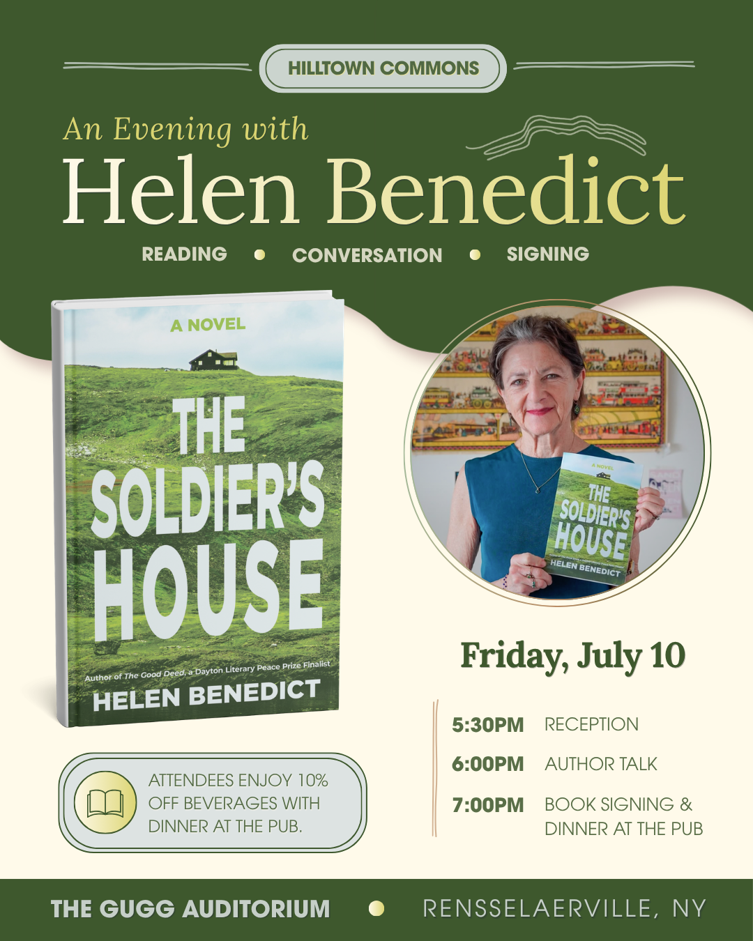 An Evening with Author Helen Benedict (Copy)