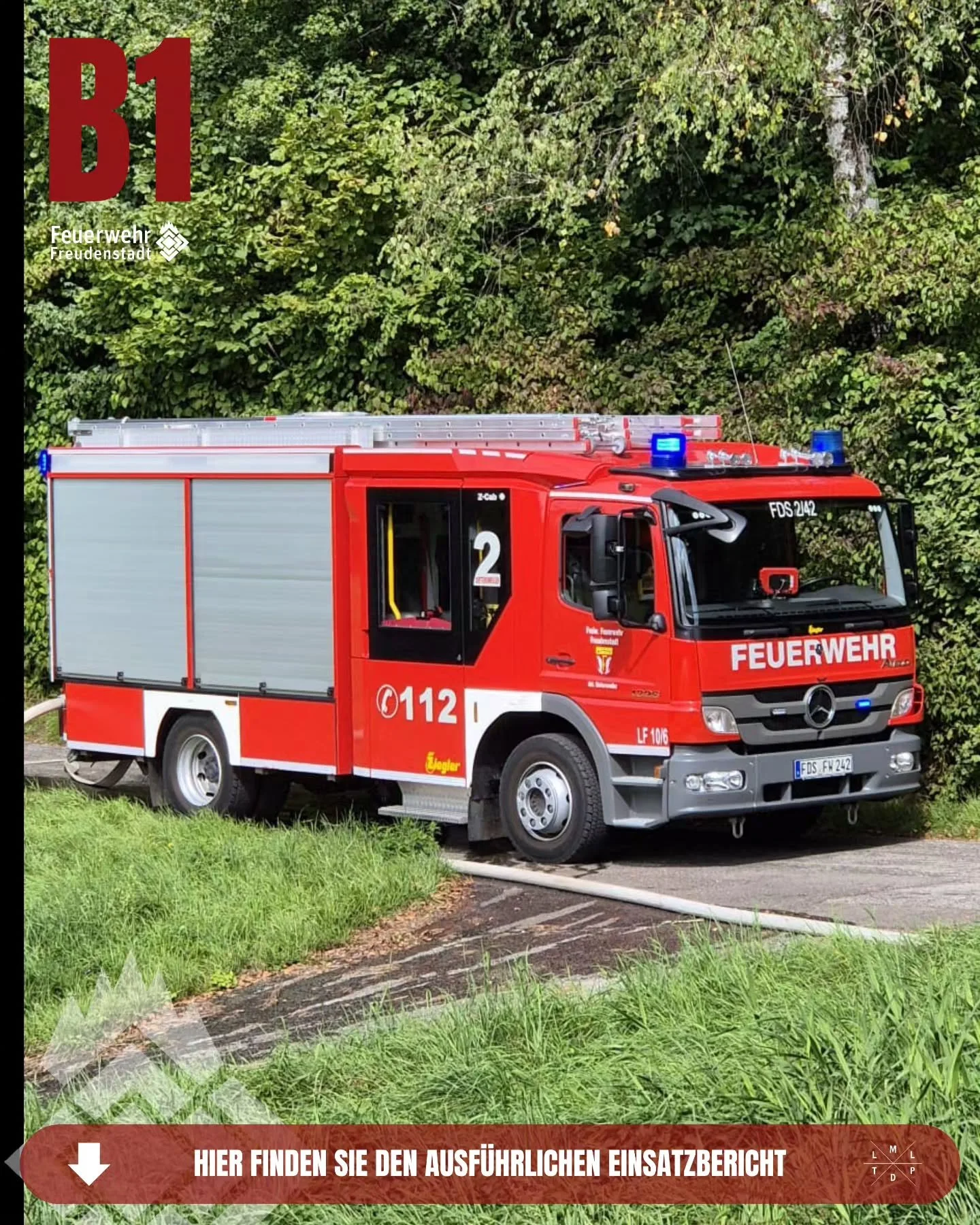 📟 Einsatz Nr. 140/2026

📟 B1 Erkundung Brand
📆 16.08.2026, 16:51 Uhr 
📍 Dietersweiler
🚨 Abteilung Dietersweiler 
🚒 LF 2/42

ℹ️ Zu einer Erkundung bzgl. einer m&ouml;glichen Rauchentwicklung wurde die Abteilung Dietersweiler am Sonntagmittag ala