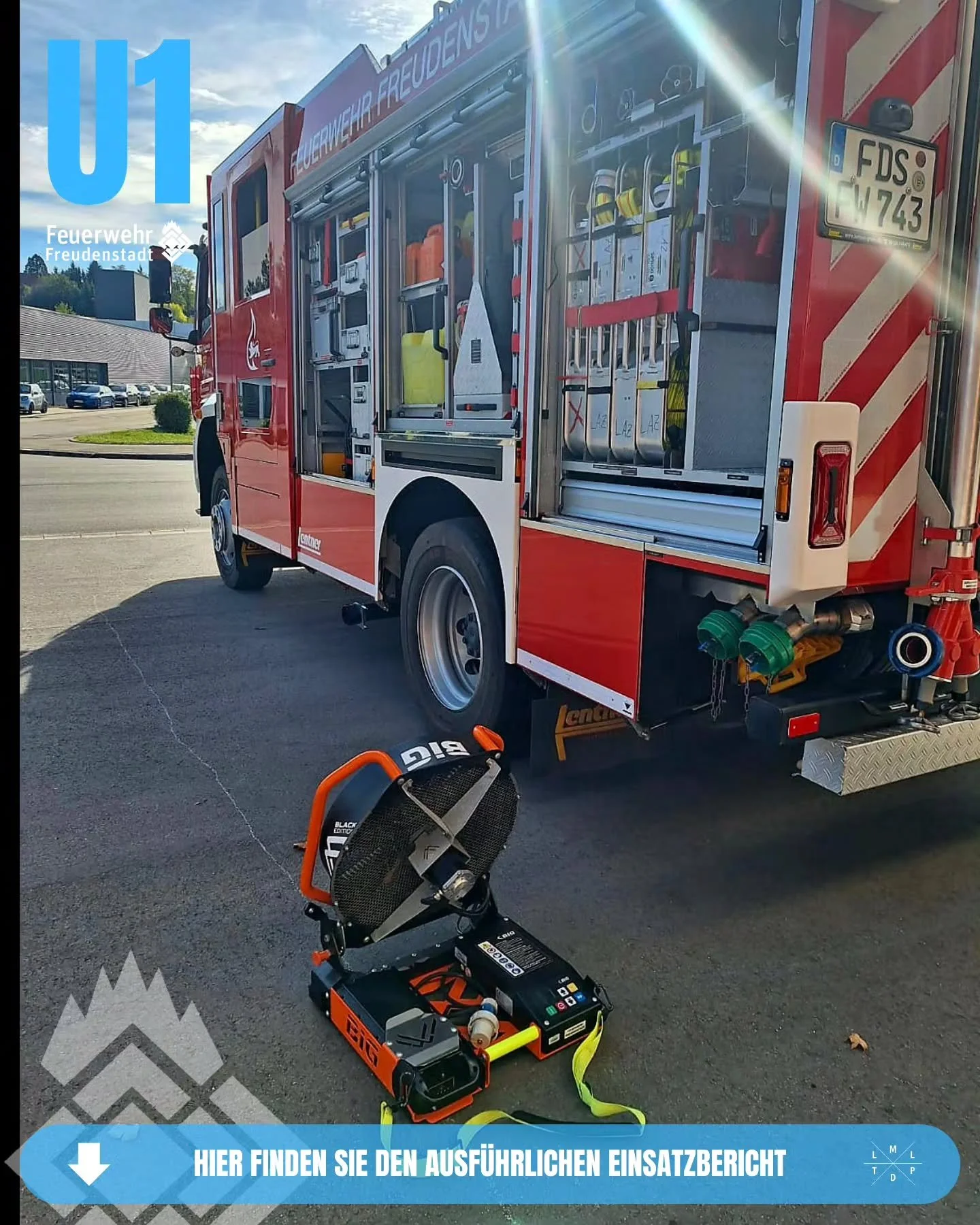 📟 Einsatz Nr. 176/2026

📟 U1 Erkundung Umwelt
📆 13.10.2026, 17:25 Uhr 
📍 Stra&szlig;burger Stra&szlig;e, Freudenstadt
🚨 Abteilung Freudenstadt 
🚒 HLF 1/43

ℹ️ Zu einer Erkundung wurde am Dienstag die Kleineinsatzgruppe alarmiert. Vor Ort stellt