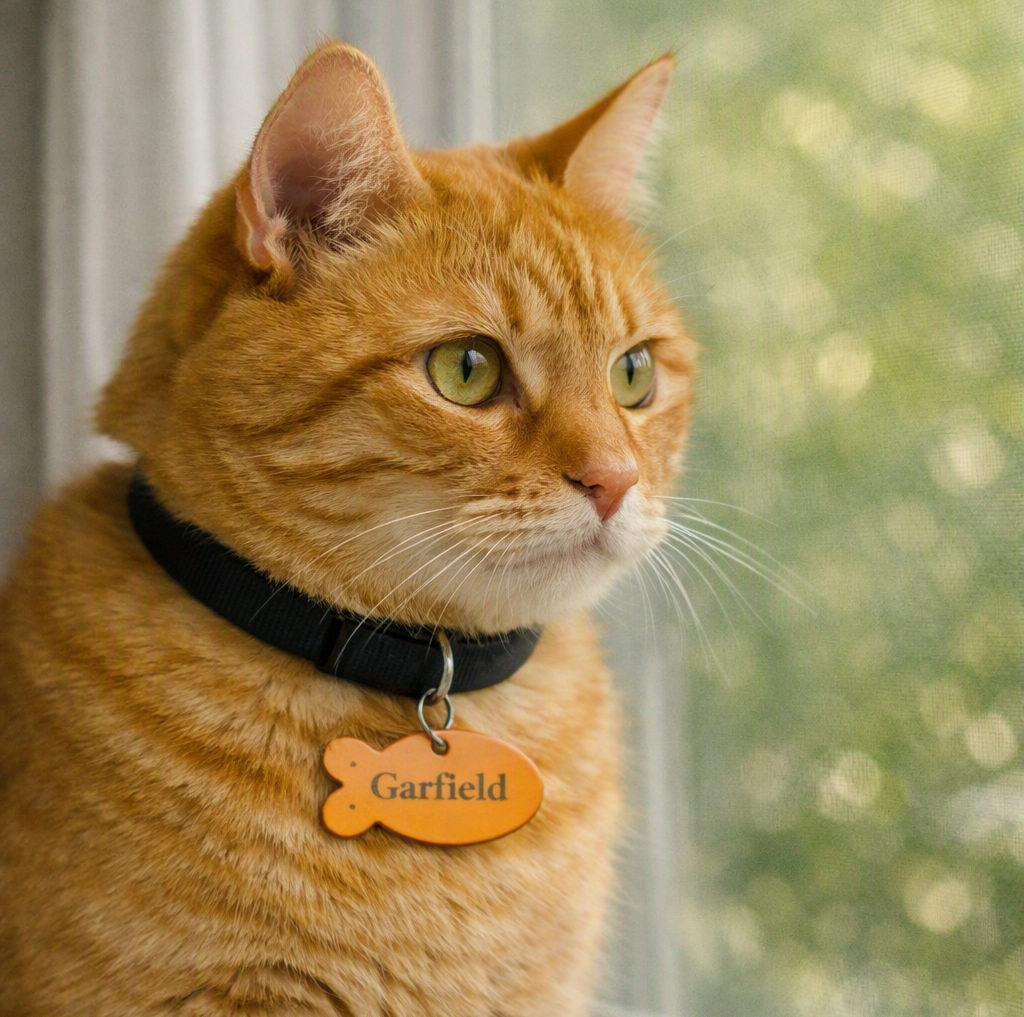Vibrant Fish-Shaped Pet Tag