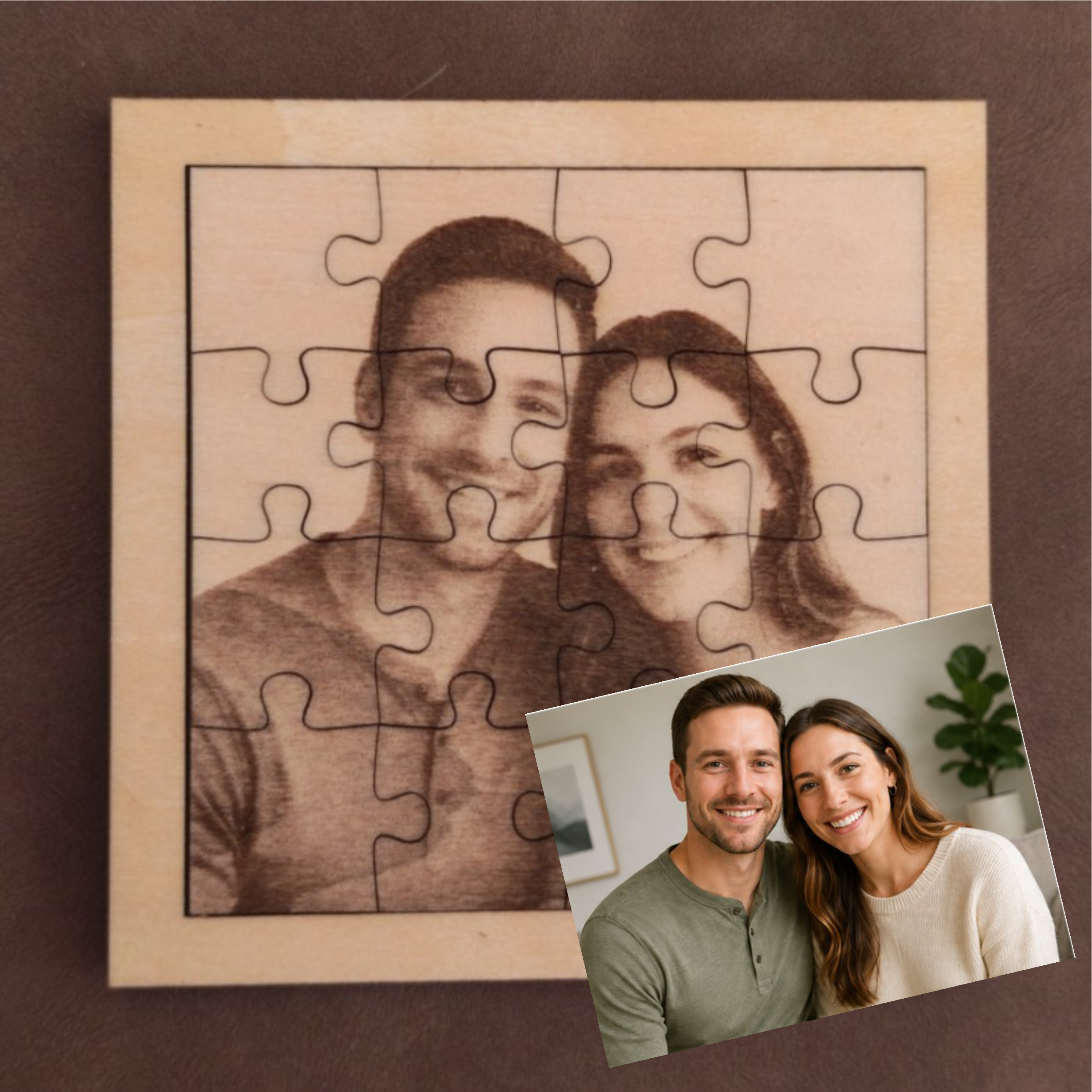 Custom Wooden Photo Puzzle
