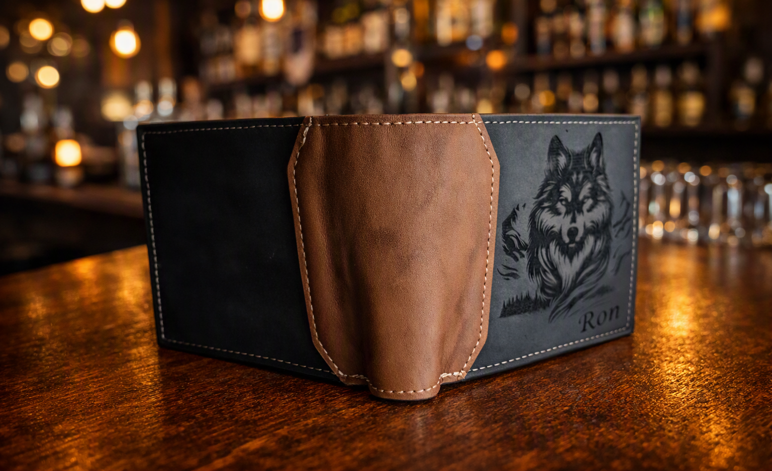 Elegant Men's PU Leather Bifold Wallet