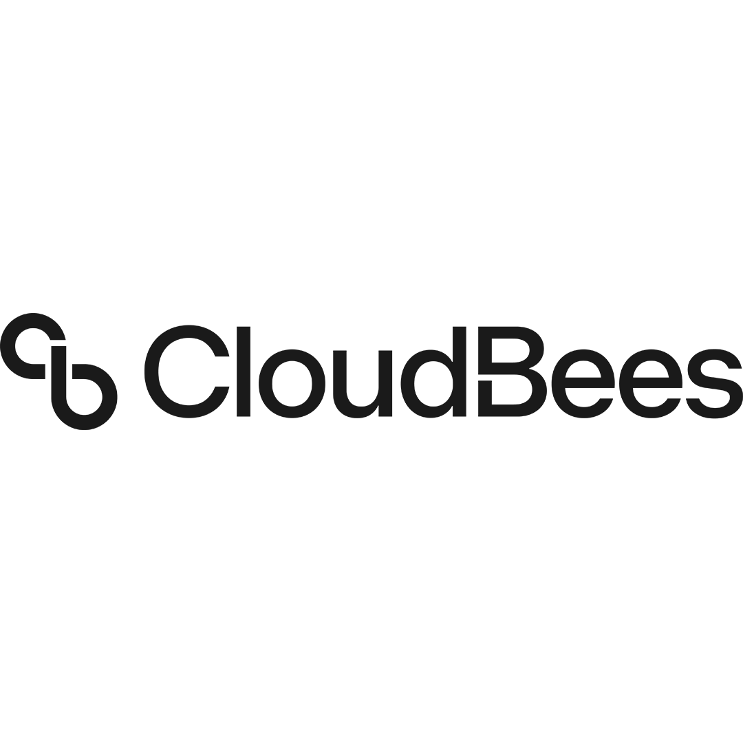Silhouette of a bee with the text 'CloudBees' underneath.