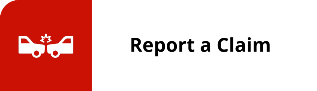 Icon of two cars with a cannabis leaf explosion between them, and the text "Report a Claim"