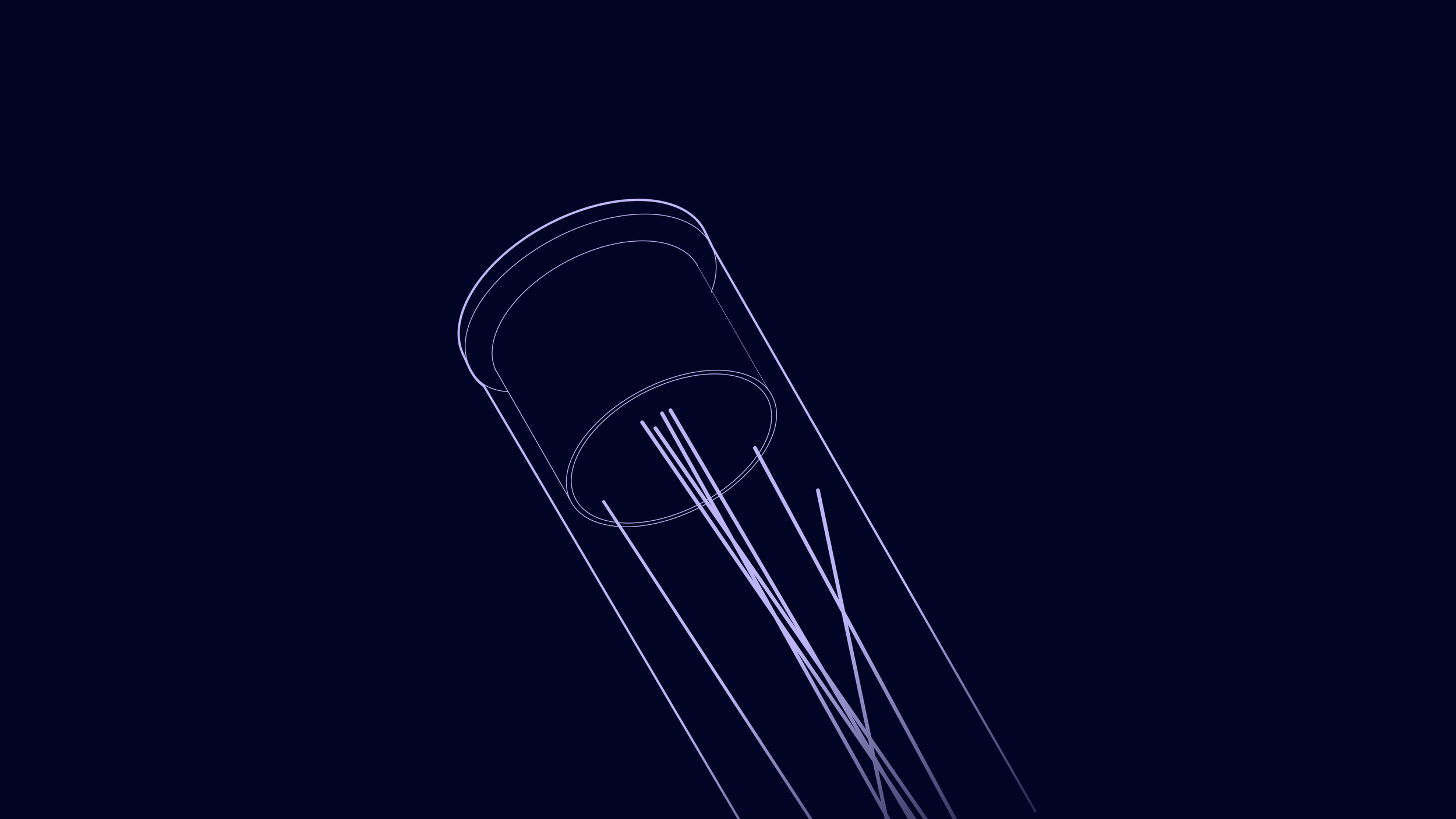 A neon outline of a robot arm against a dark background.