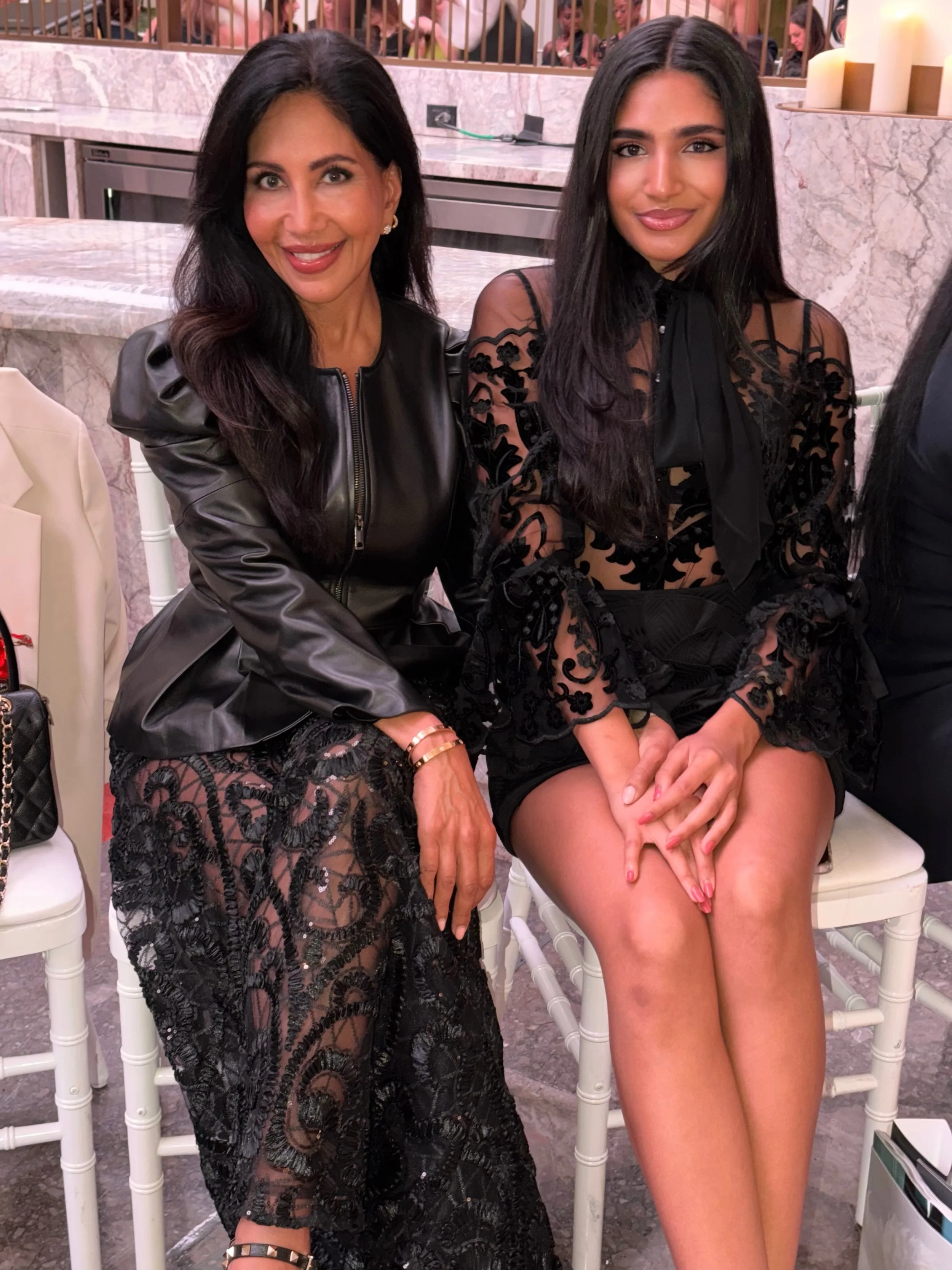 Return of the Runway with my Forever Plus 1🤍🤍 @iman.mathew 
Thank You @annefontainechicago for the Gorgeous Fits🔥
@900shops @weareclouise
.
#motherdaughter #annefontaine #chicagofashion #shaymoinuddin #shaybeautyrn